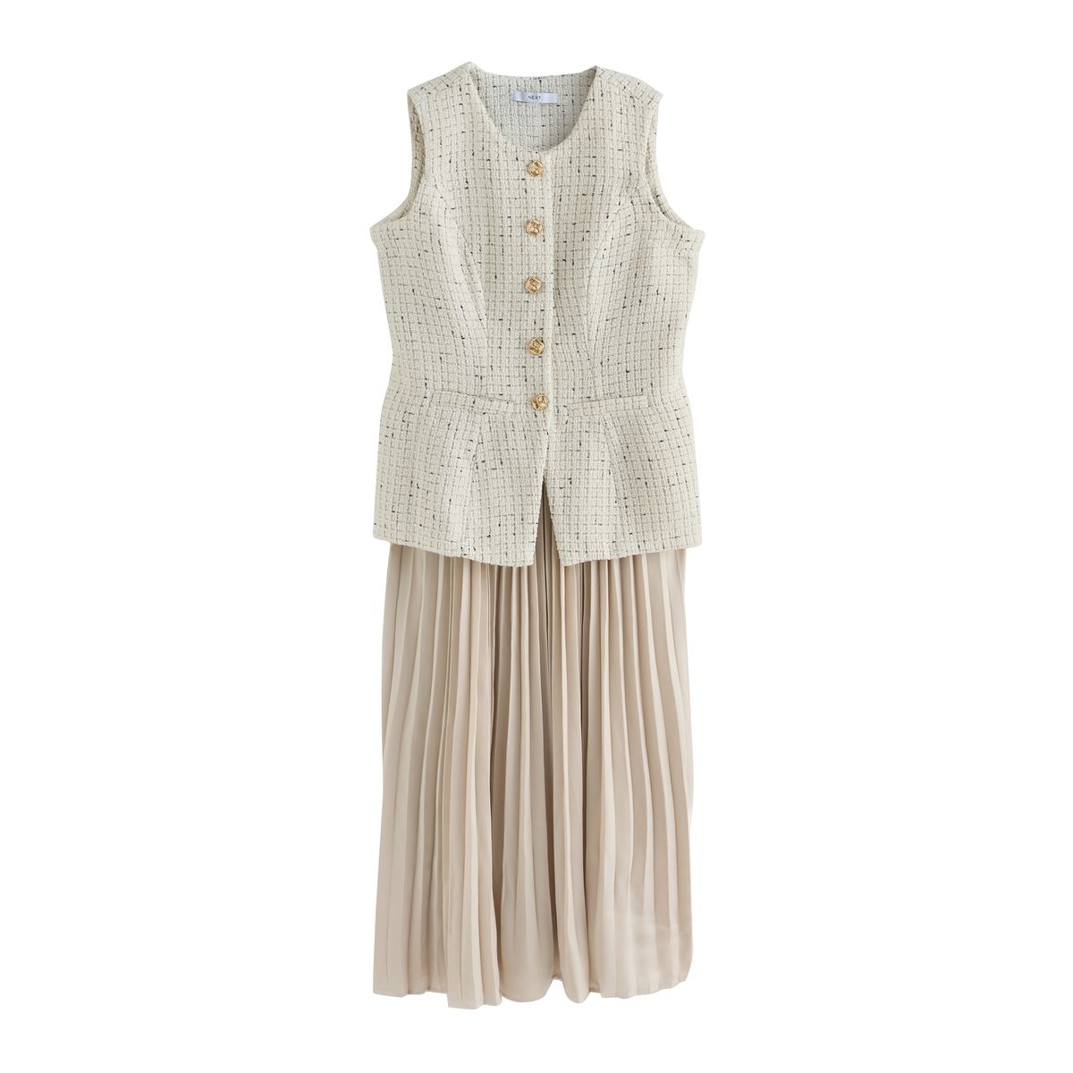 Robe gilet en tweed 2-en-1, NEXT