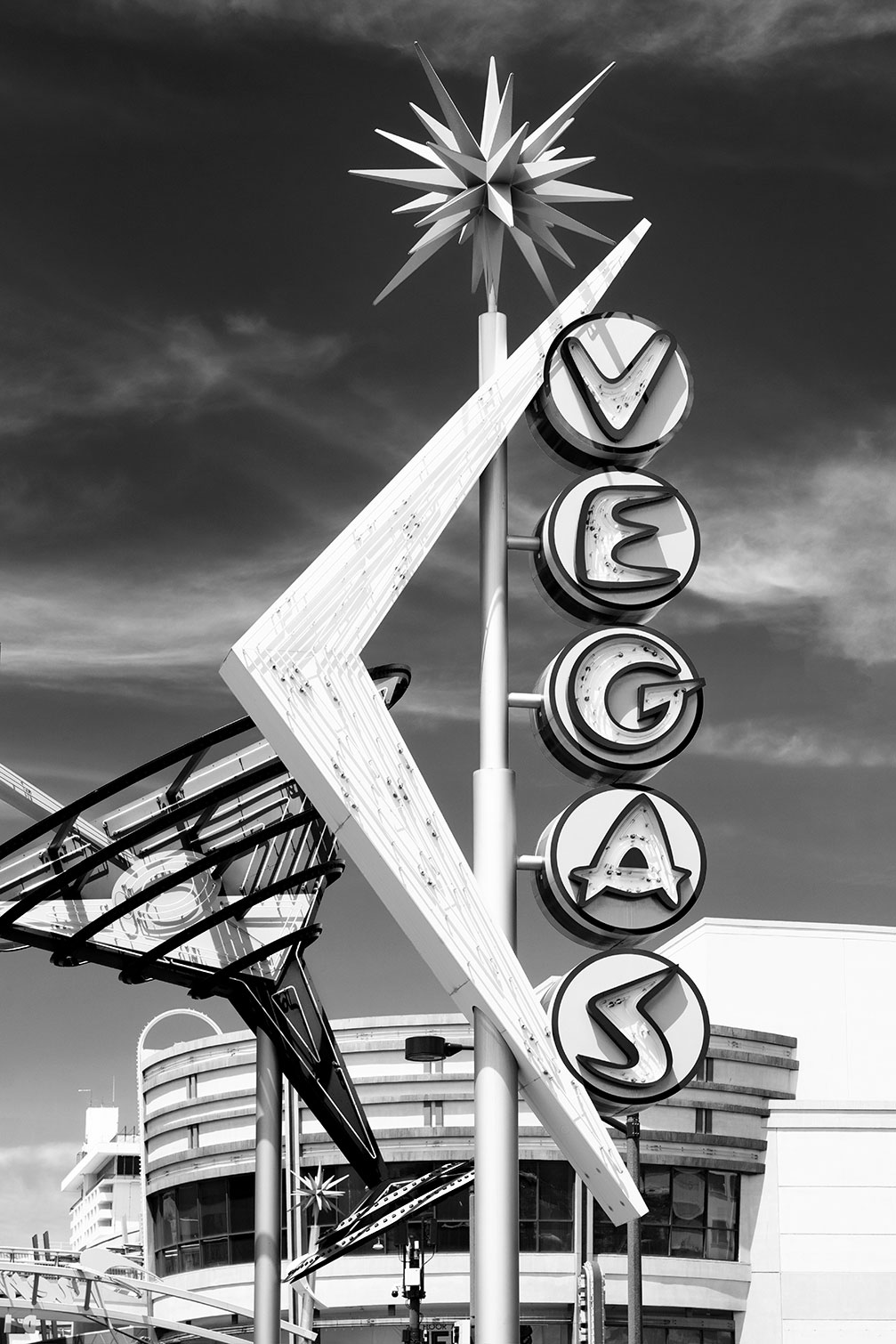 Tableau noir et blanc Vegas vintage, HEXOA
