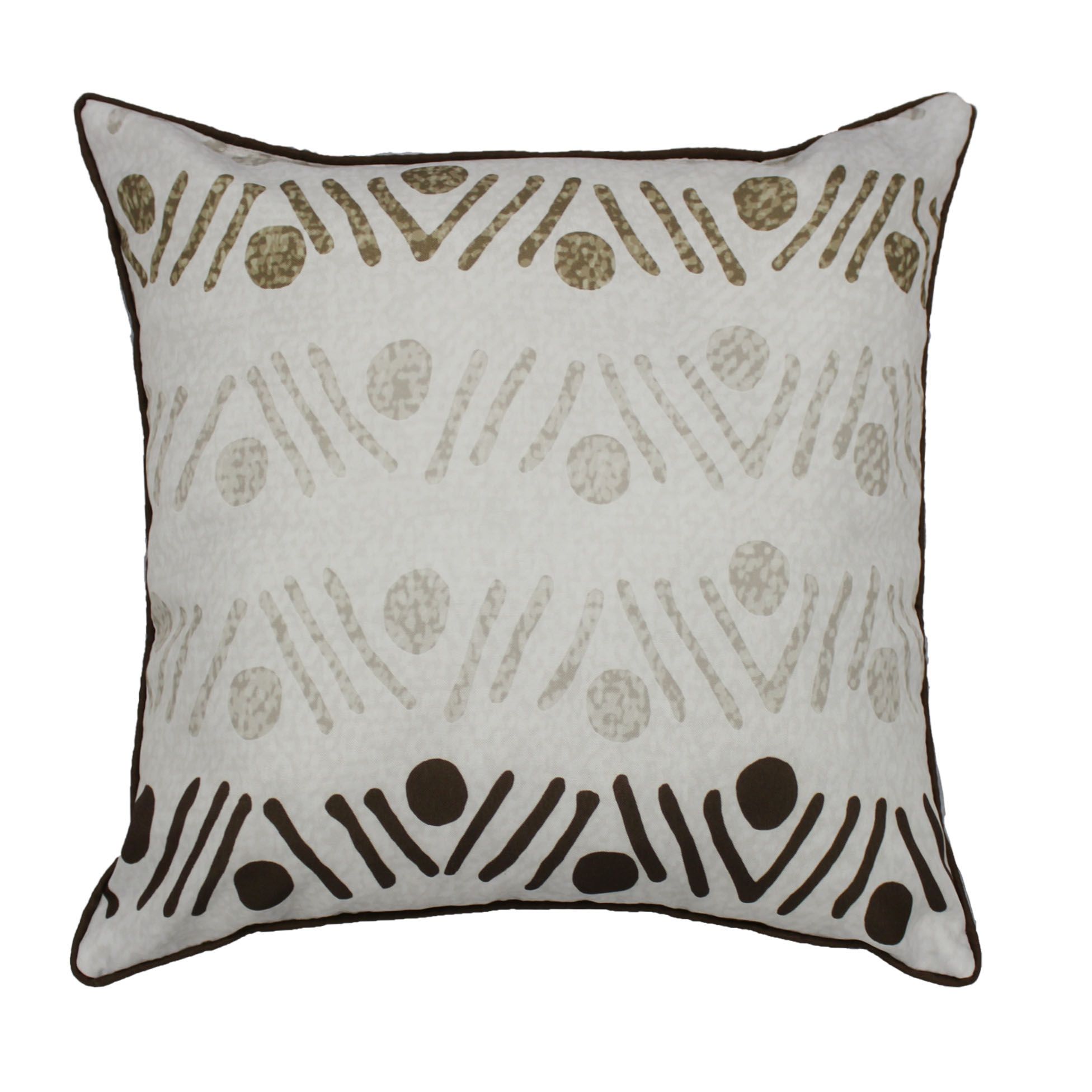 Coussin Passepoil Modele Mambo 60 x 60 cm, EDEN