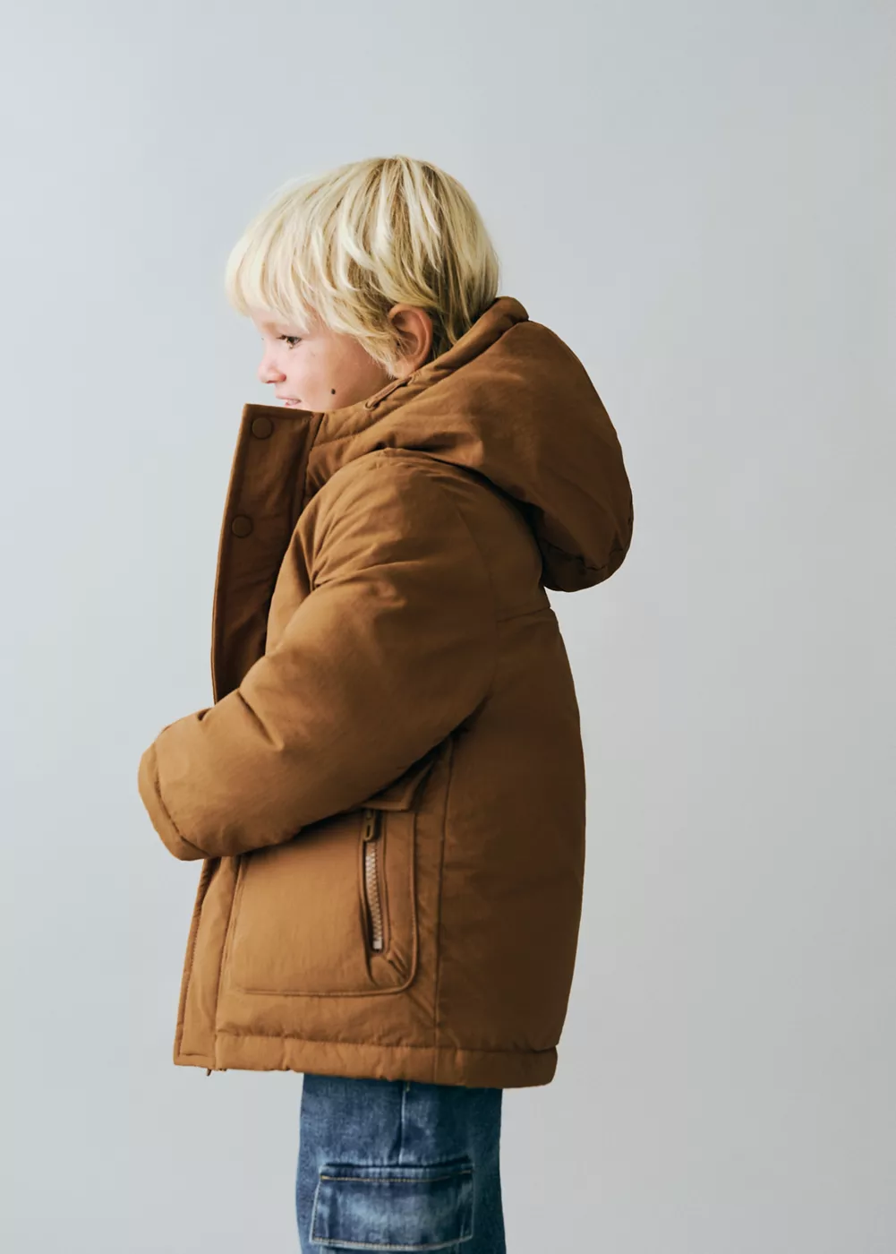 Anorak matelassé à capuche, MANGO BABY