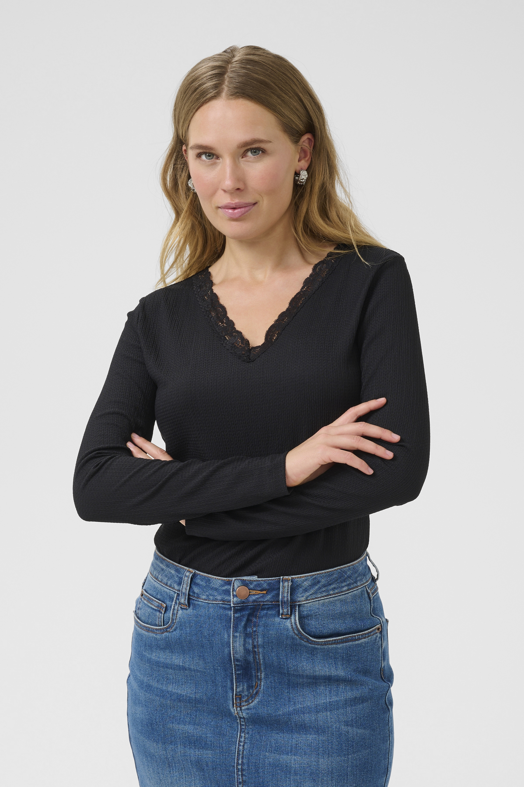Blouse with long sleeve, KAFFE
