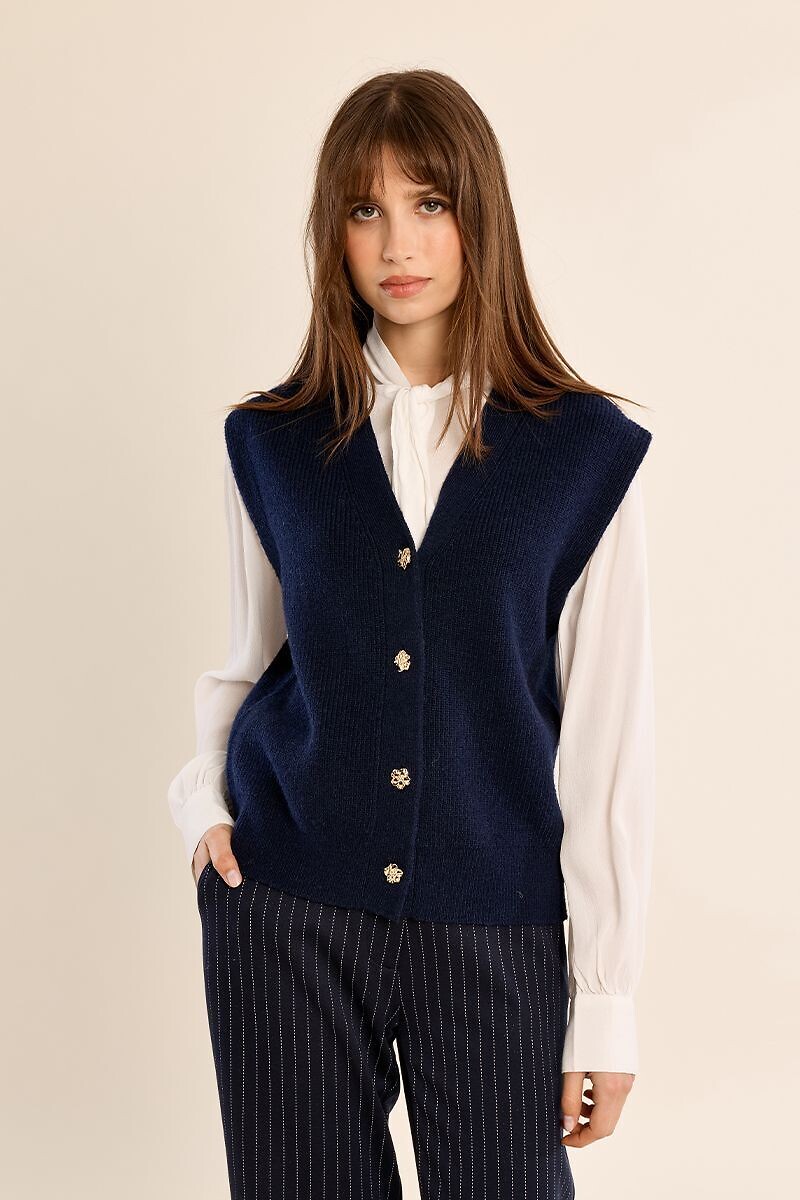 Gilet senza maniche scollo a V, MOLLY BRACKEN