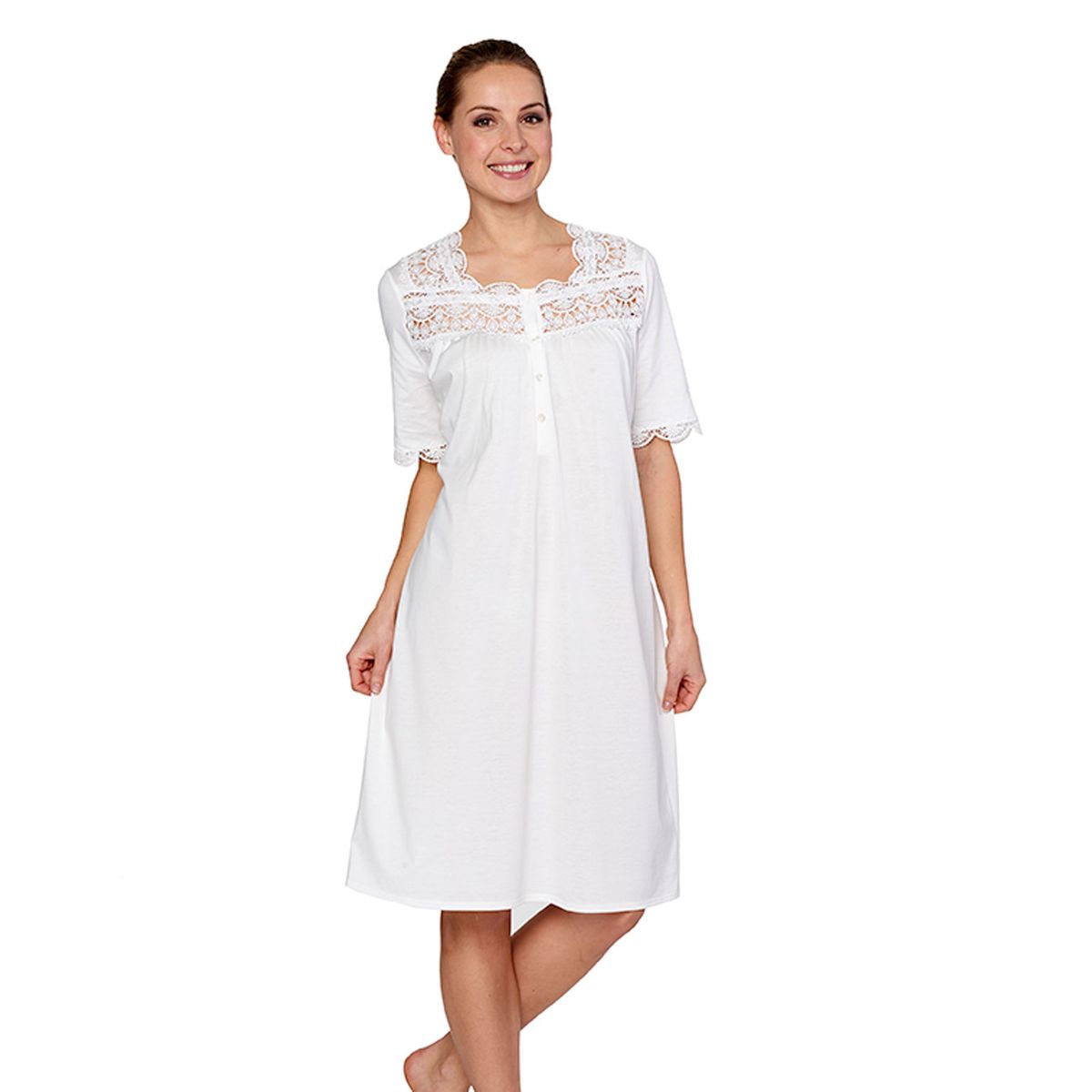 chemise de nuit coton longue