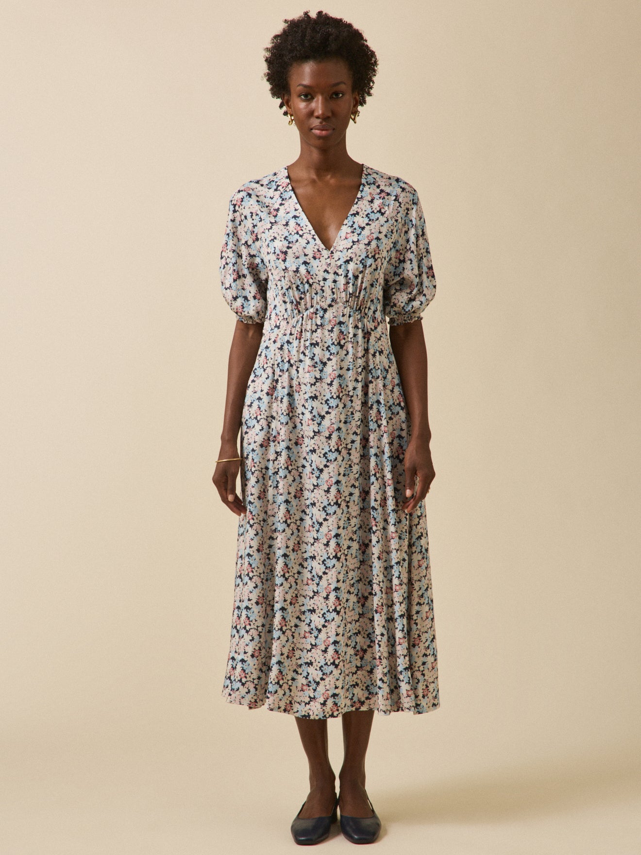 Robe longue imprimé fleurs pop imprimé fleurs pop Cyrillus | La
