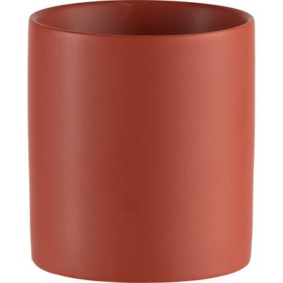 Cache-pot en céramique - rouge ricin D7xH7,5cm céramique, MARTIN ALINEA