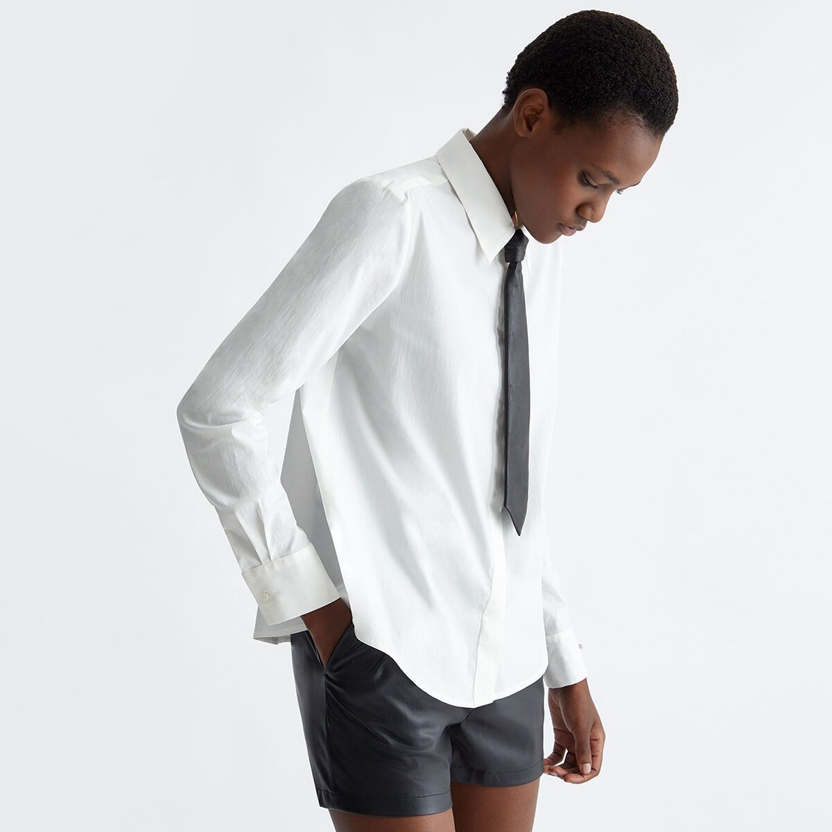 Chemise femme best sale avec cravate