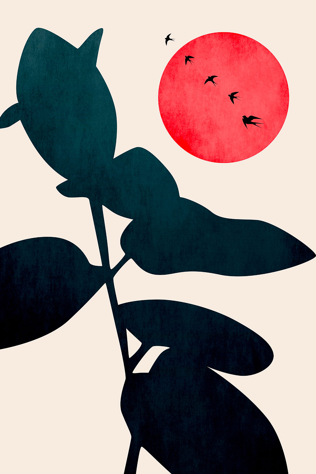 Tableau Coucher de lune, HEXOA