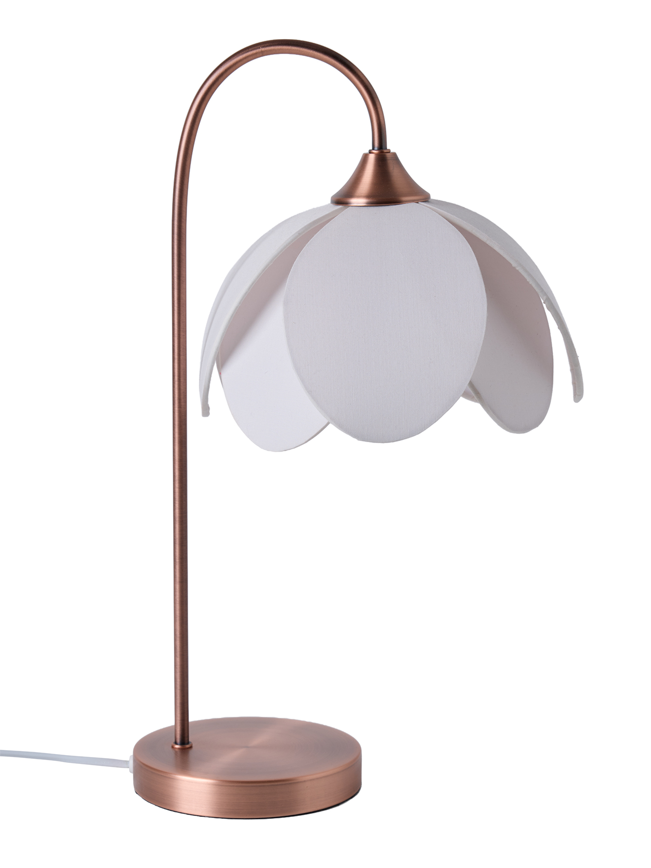 Lampe à poser abat-jour fleur pied métal, VERTBAUDET