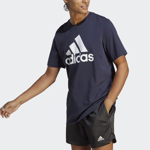 Essentials t-shirt mit grossem logo, baumwoll-jersey marine Adidas  Sportswear | La Redoute