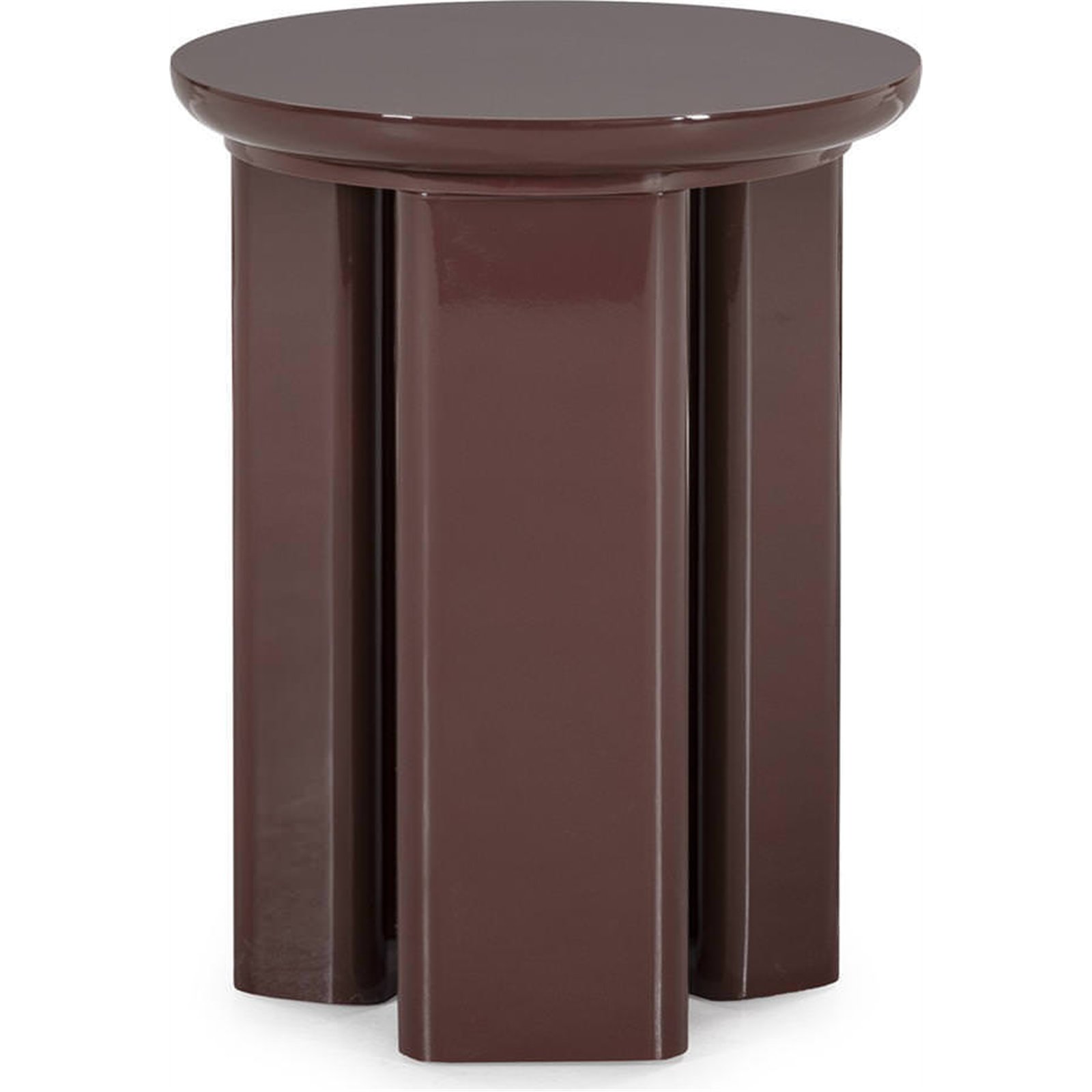 Table d'appoint en bois laqué brillant, RECOLLECTION
