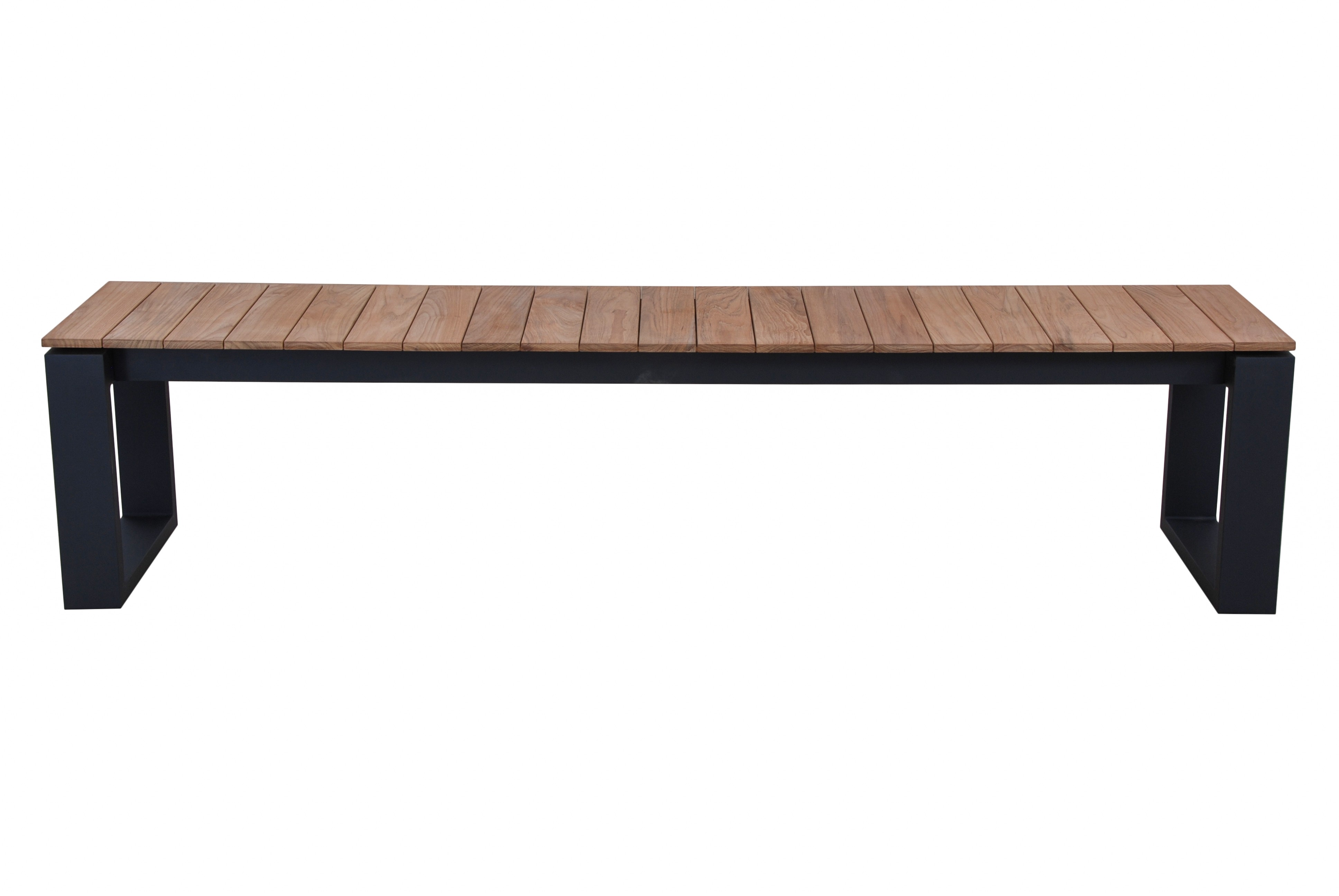 Banc de jardin en teck et acier, MARCELO, GESCOVA
