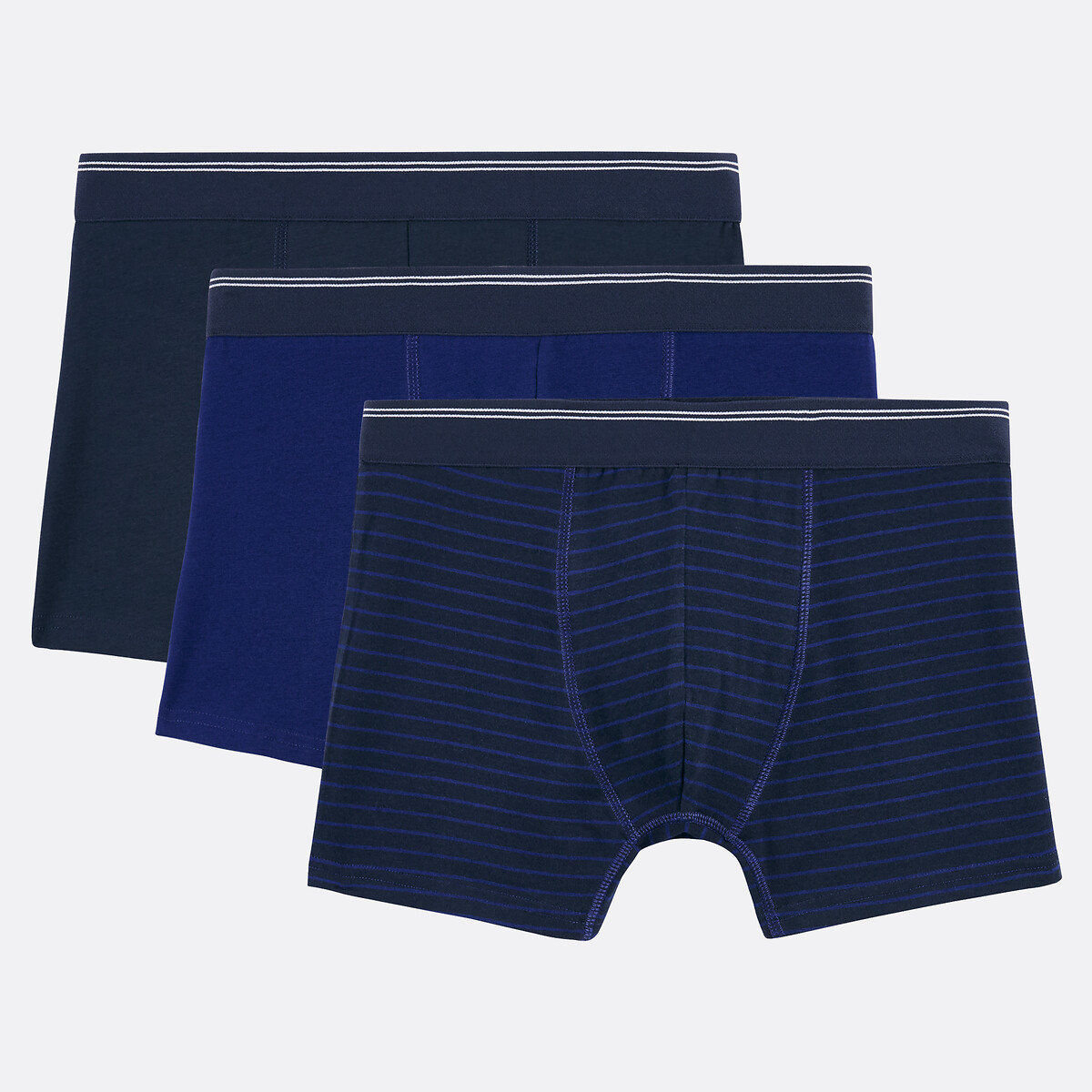 Lot de 3 Boxers en coton, LA REDOUTE COLLECTIONS