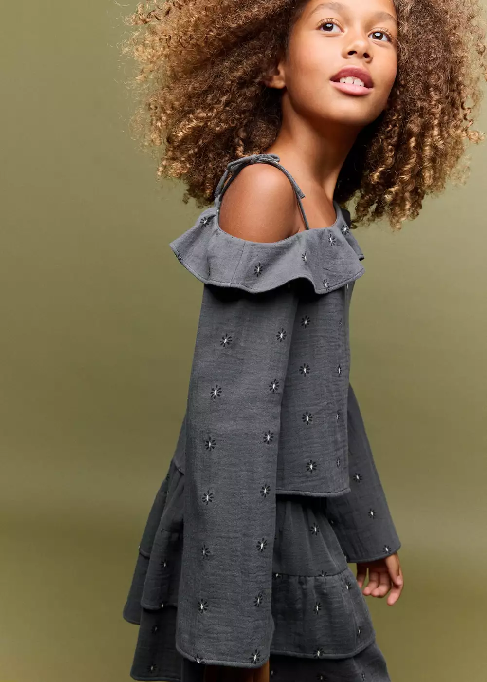 Jupe volants imprimée, MANGO KIDS