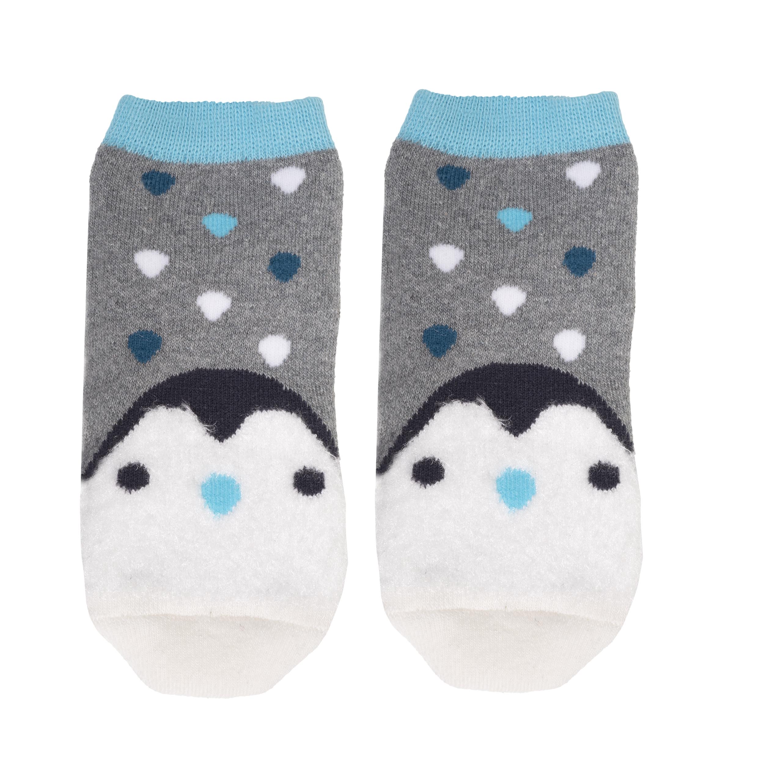 Chaussettes anti-dérapantes coton majoritaire, forme basse, picots antidérapants, ISOTONER