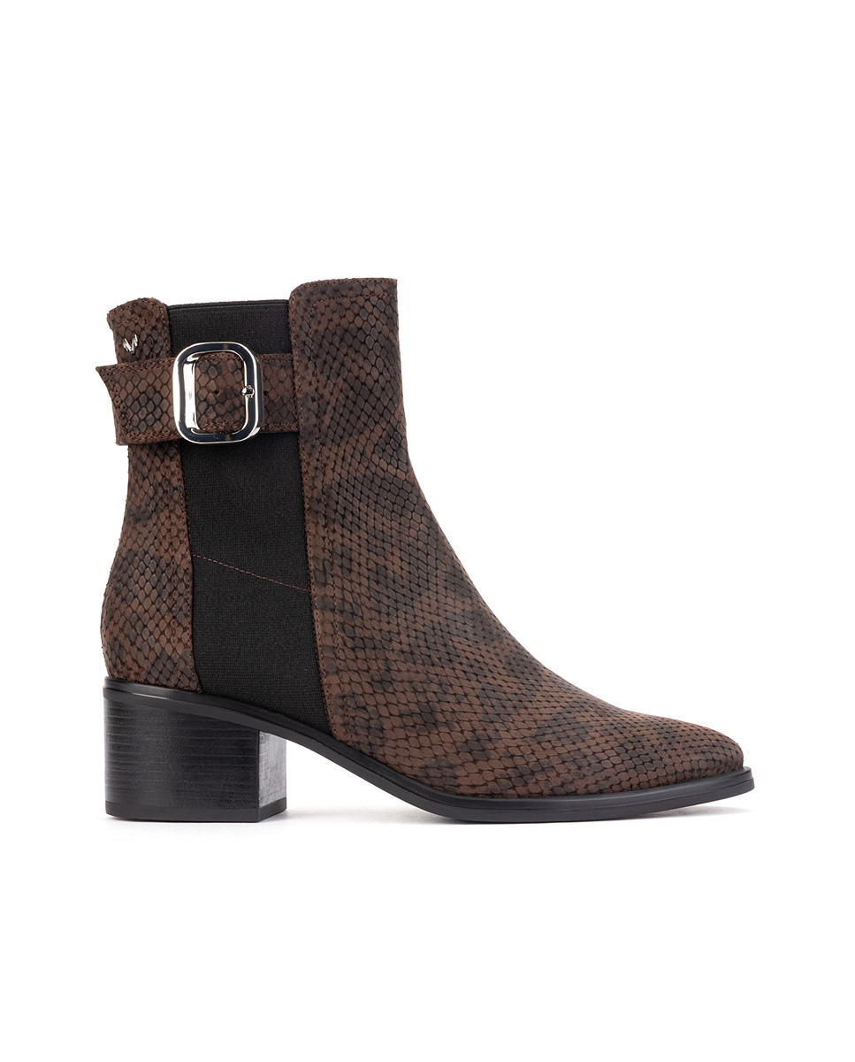 Bottines à talon cuir Zinnia, MARTINELLI
