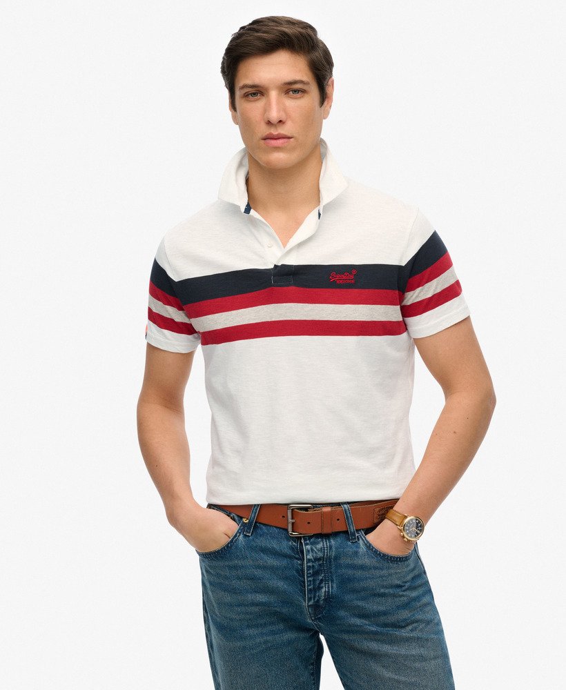 Polo Jersey Rayé Léger, SUPERDRY