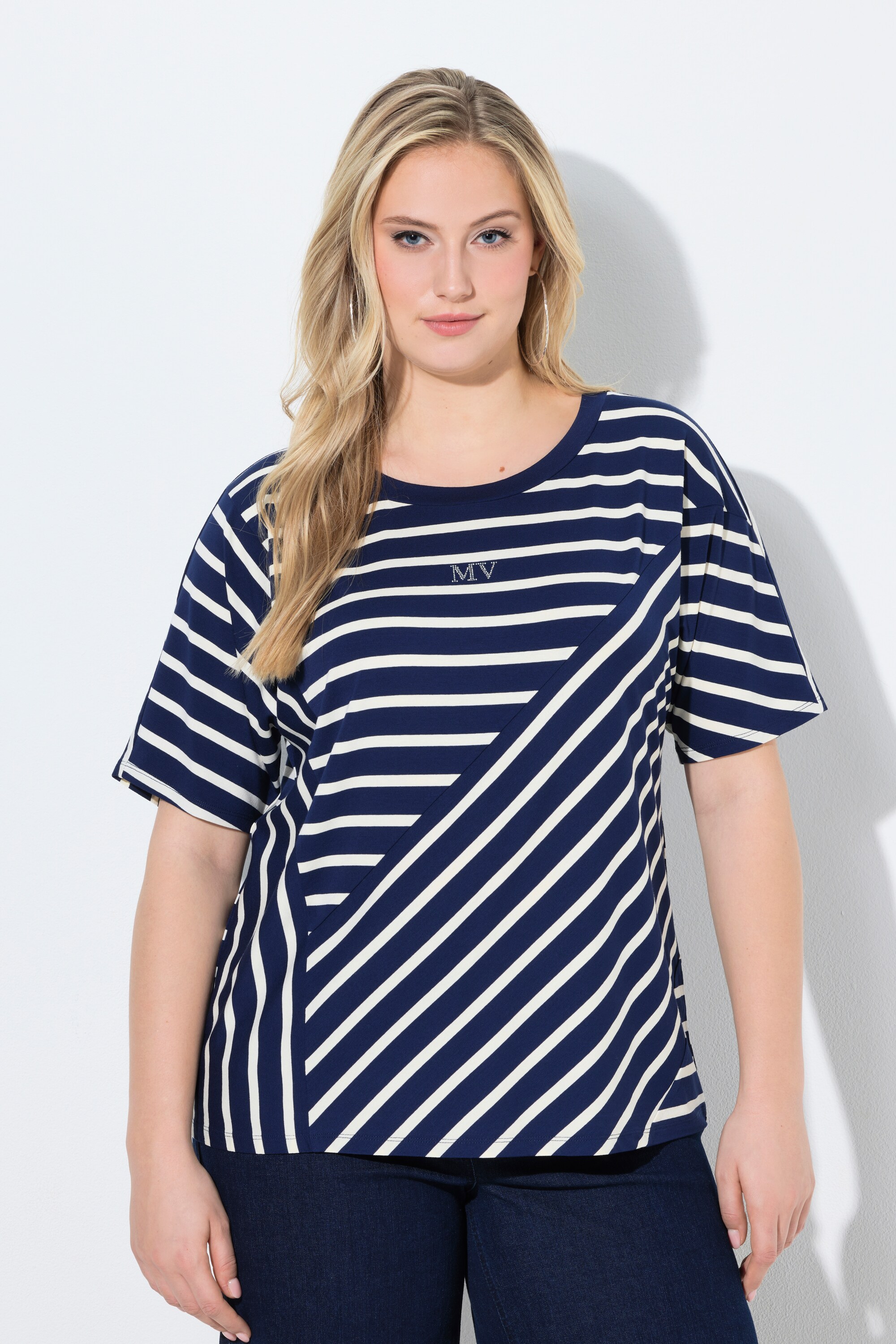 T-shirt oversize, jeu de rayures, ULLA POPKEN