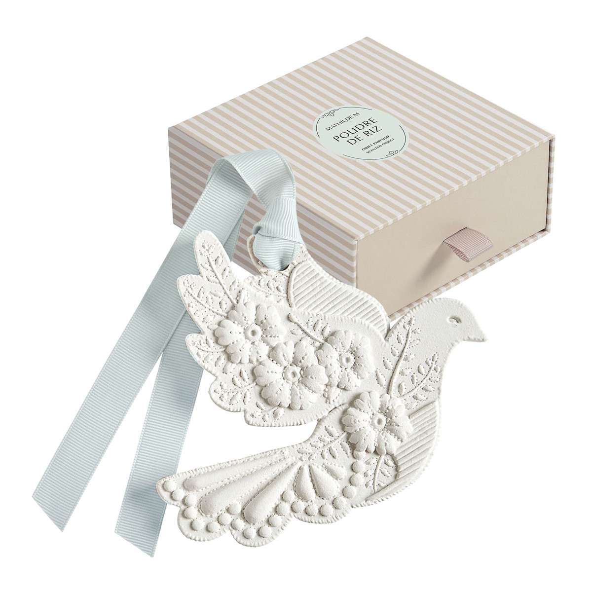 Décor parfumé Colombe en Fleurs - POUDRE DE RIZ, MATHILDE M