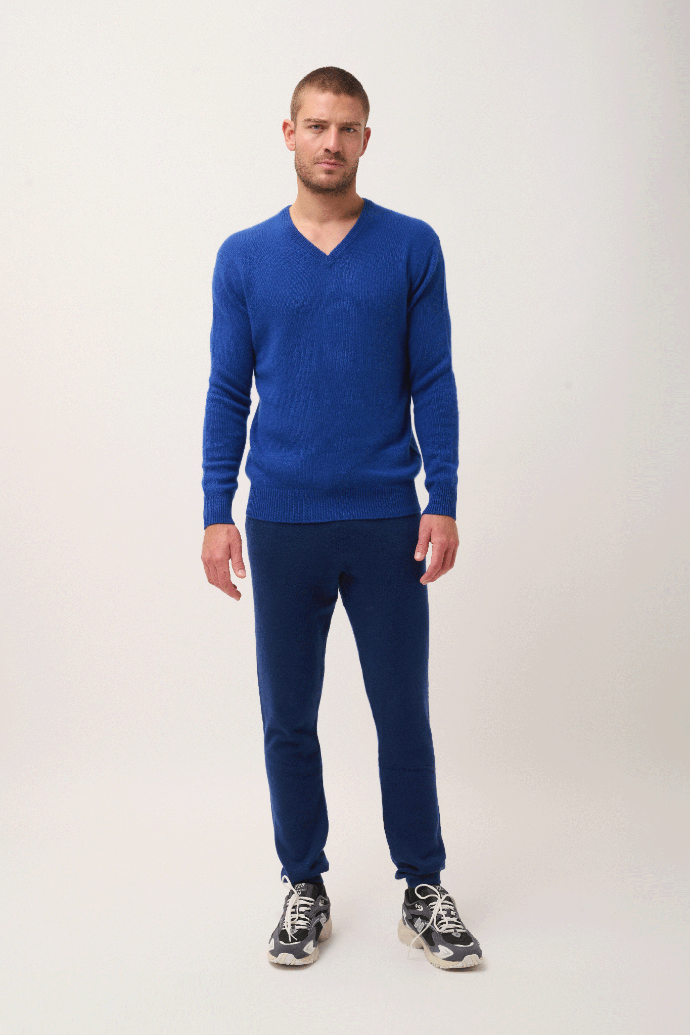 Pull Col V 4 Fils Outremer Nathan, JUST CASHMERE