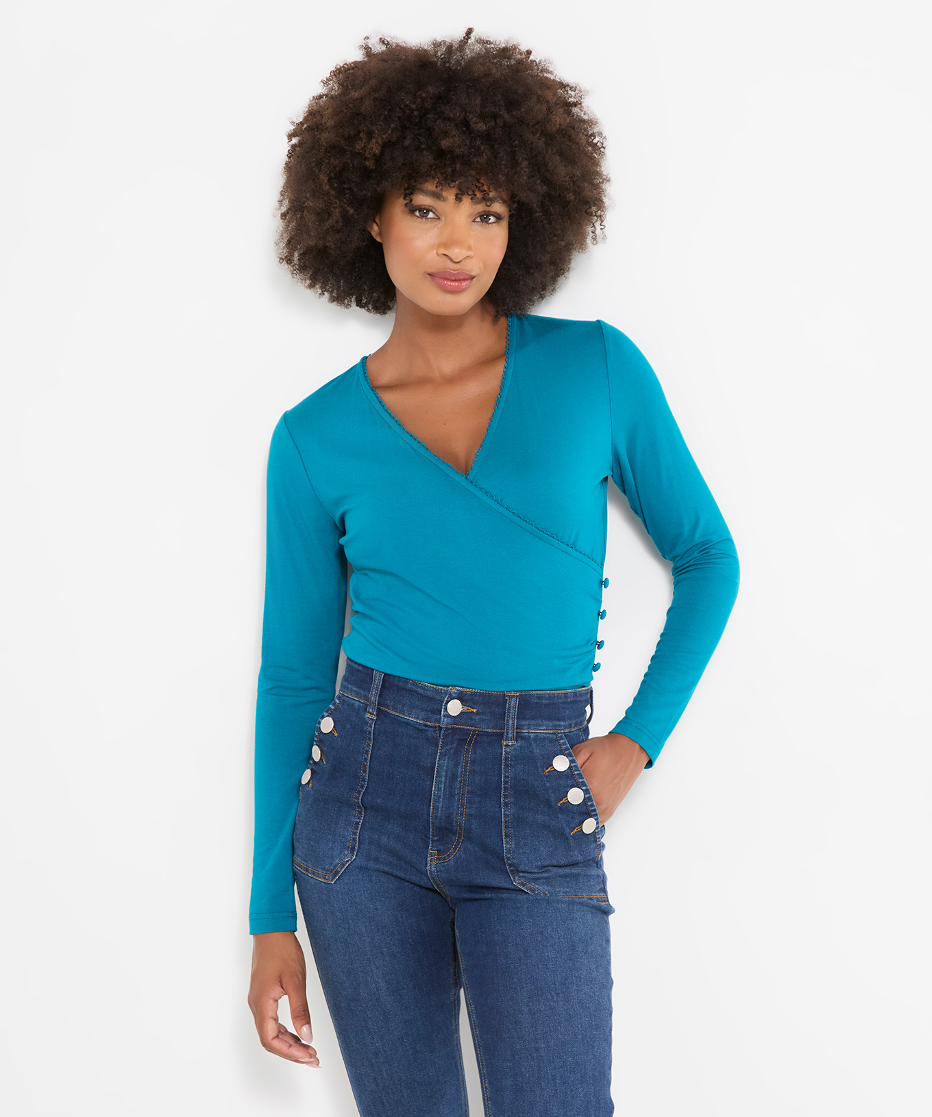 Magnifique Henley Cache-Cœur en Jersey, JOE BROWNS