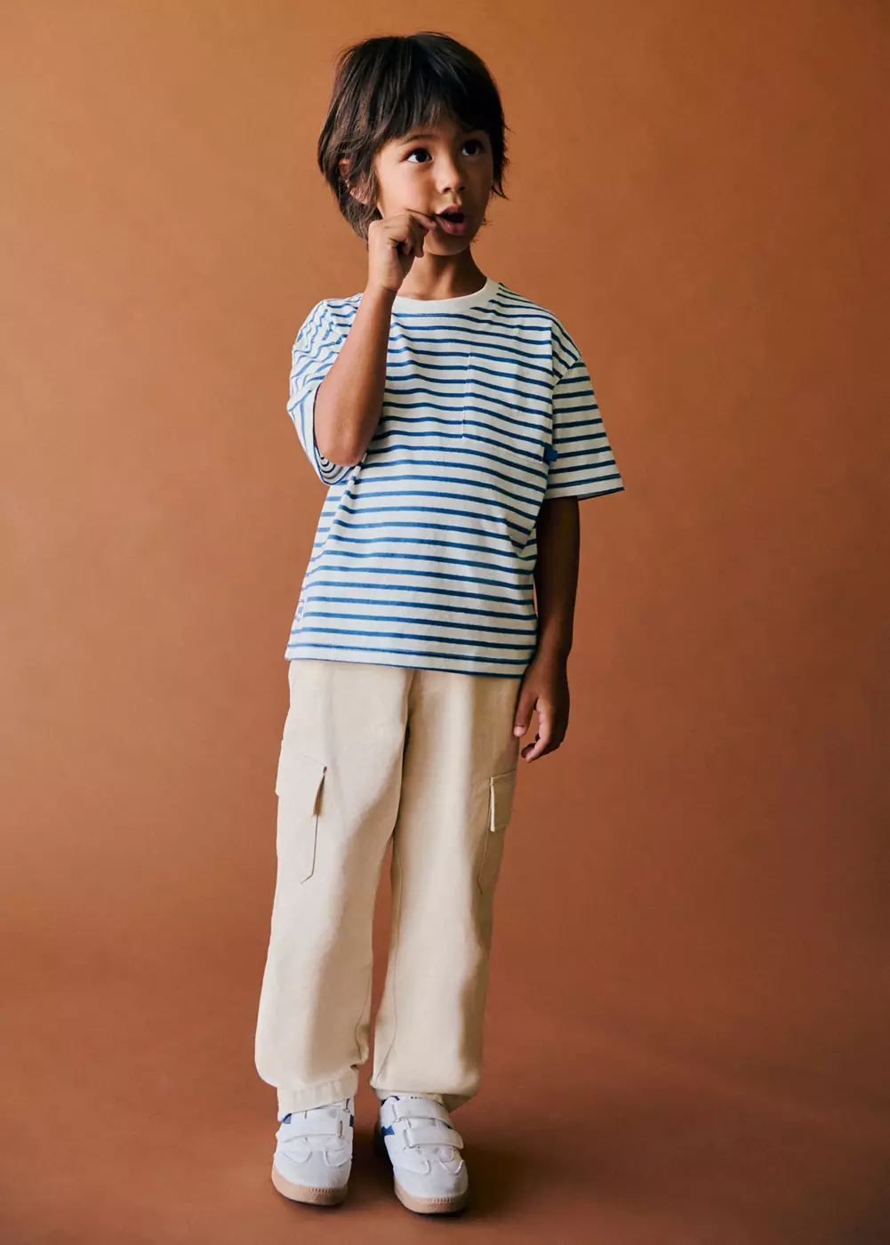 Pantalon cargo coton, MANGO BABY