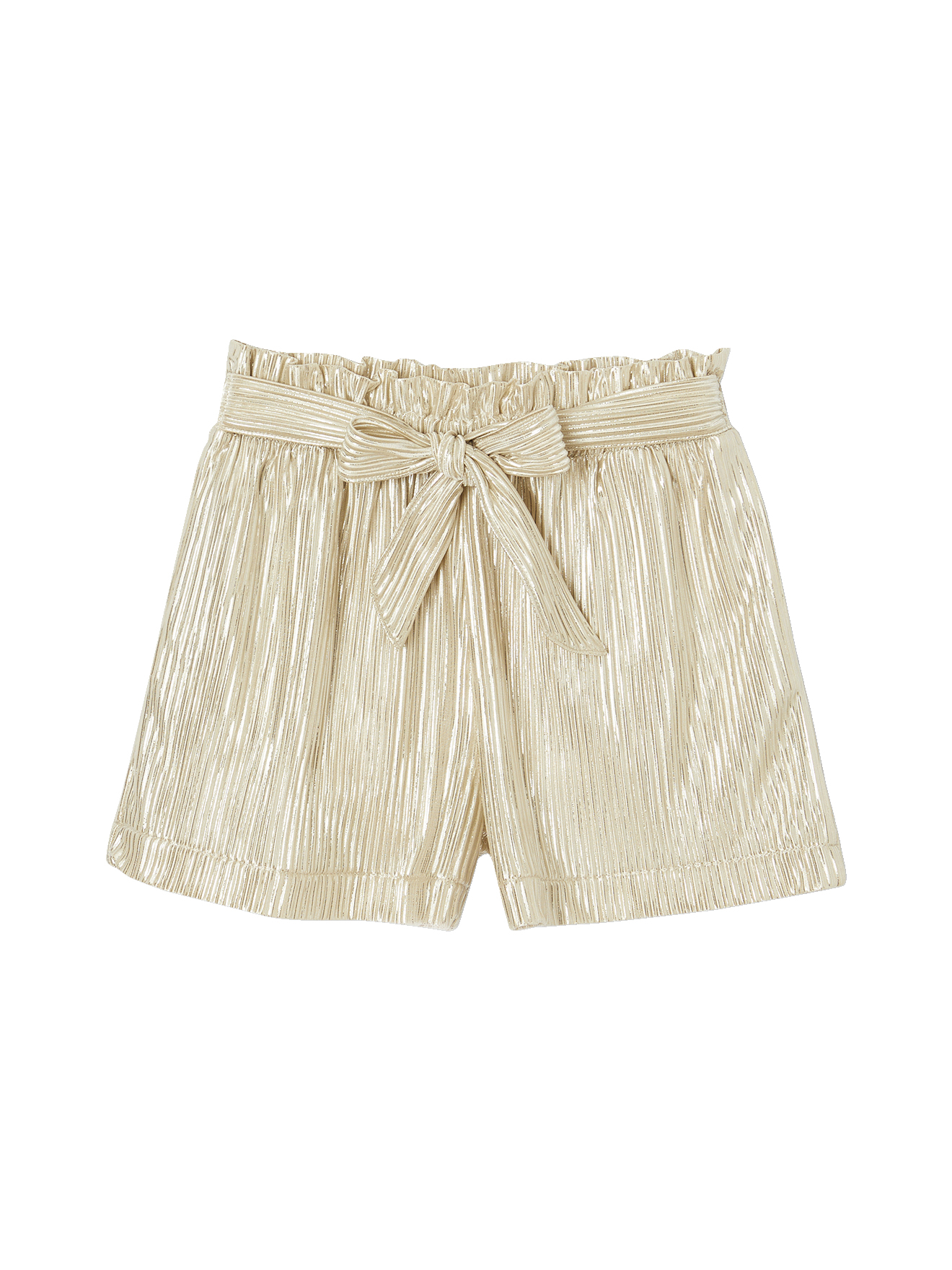 Short lamé effet plissé cérémonie, VERTBAUDET