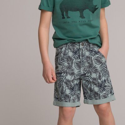 Printed Cotton Bermuda Shorts, 3-12 Years LA REDOUTE COLLECTIONS