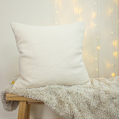 Square Shearling Fleece Filled Cushion 50x50cm SO'HOME