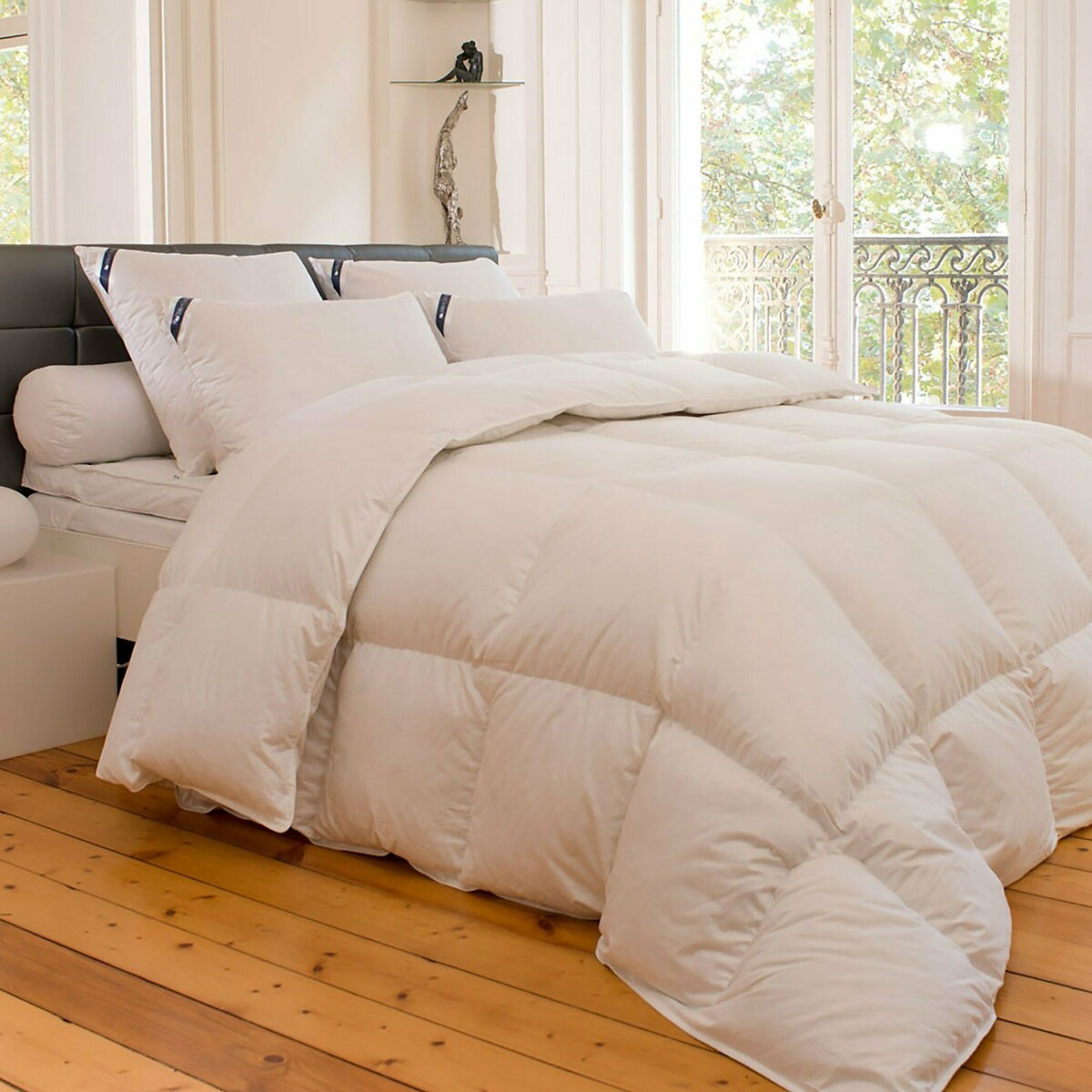 Couette chaude 90% duvet oie,traitée anti-acariens, DROUAULT