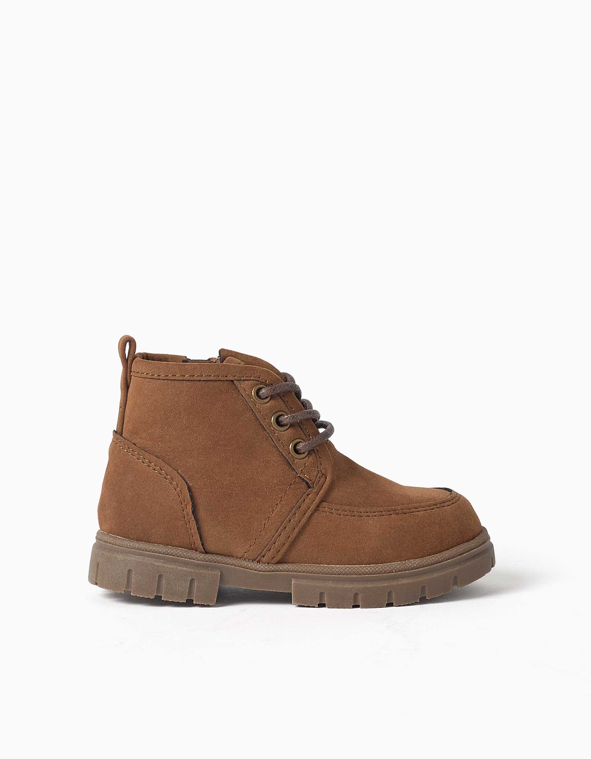 Bottes en suédine avec lacets, ZIPPY