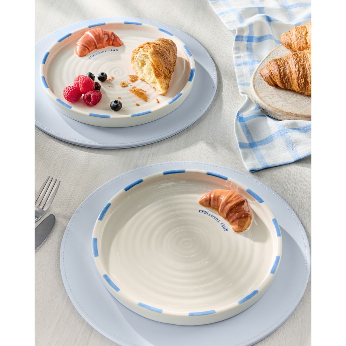 Petite assiette croissant claude, lot de 2, NEXT