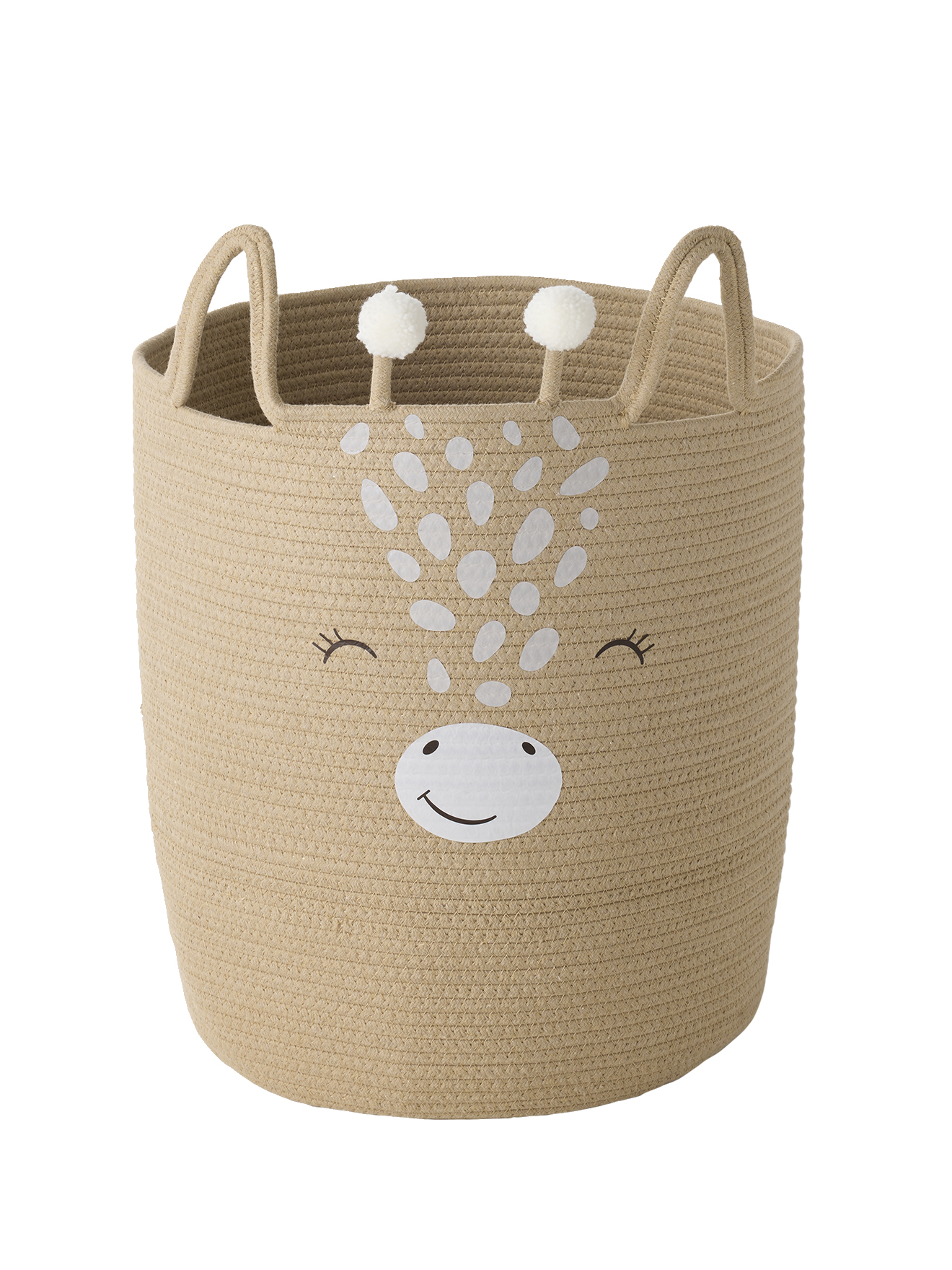 Panier de rangement XL en corde de coton Girafe, VERTBAUDET