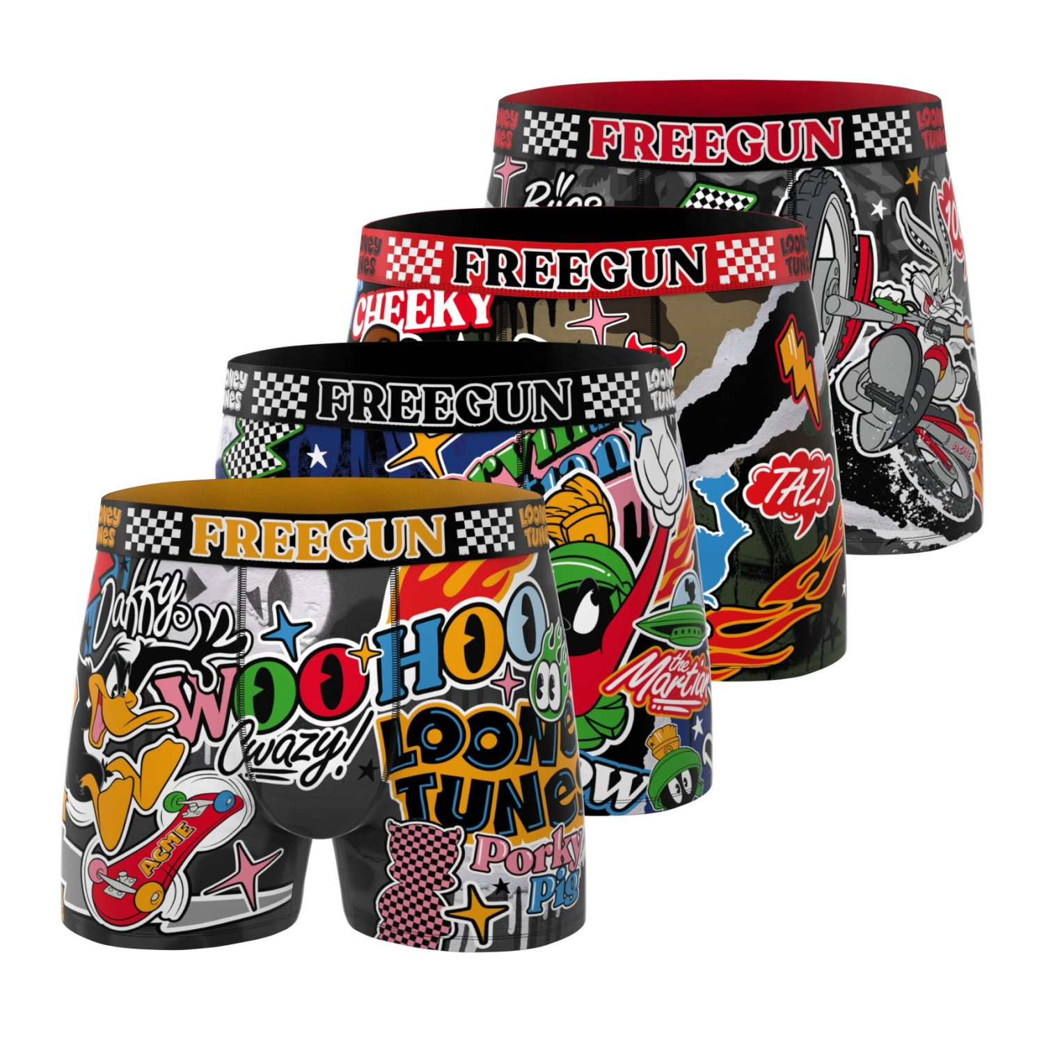 Lot De 4 Boxers Looney Tunes, FREEGUN