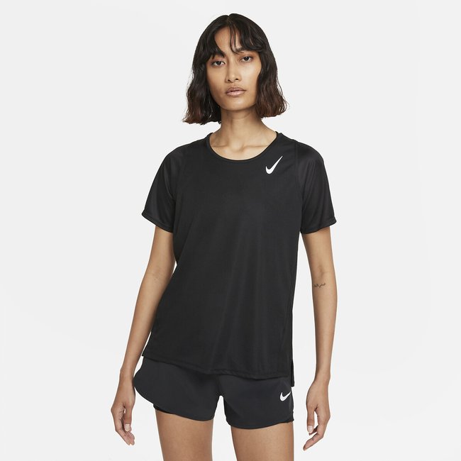 Quick-dry running t-shirt with reflective logo print , black, Nike | La ...