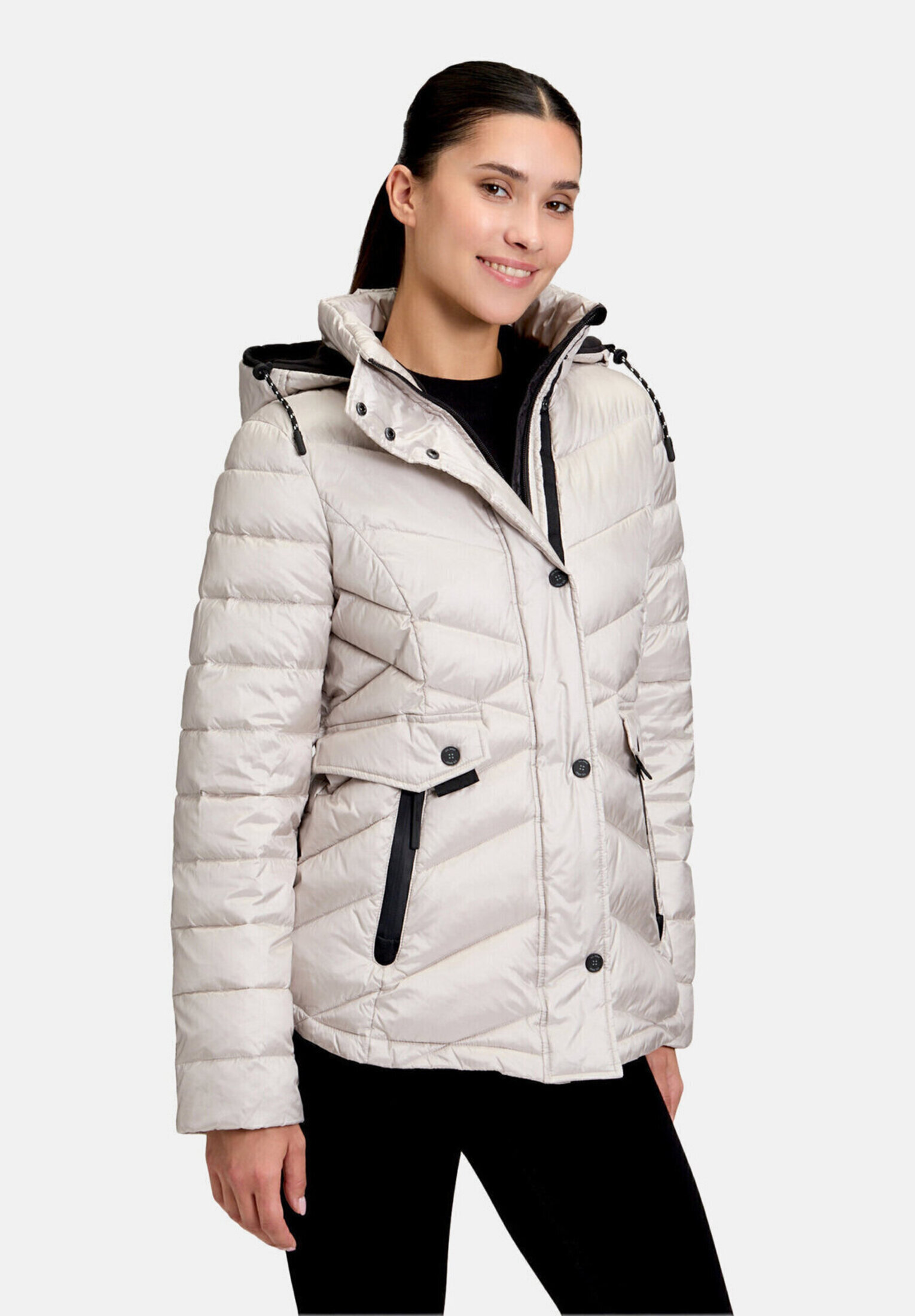 Veste matelassée à capuche amovible, GIL BRET