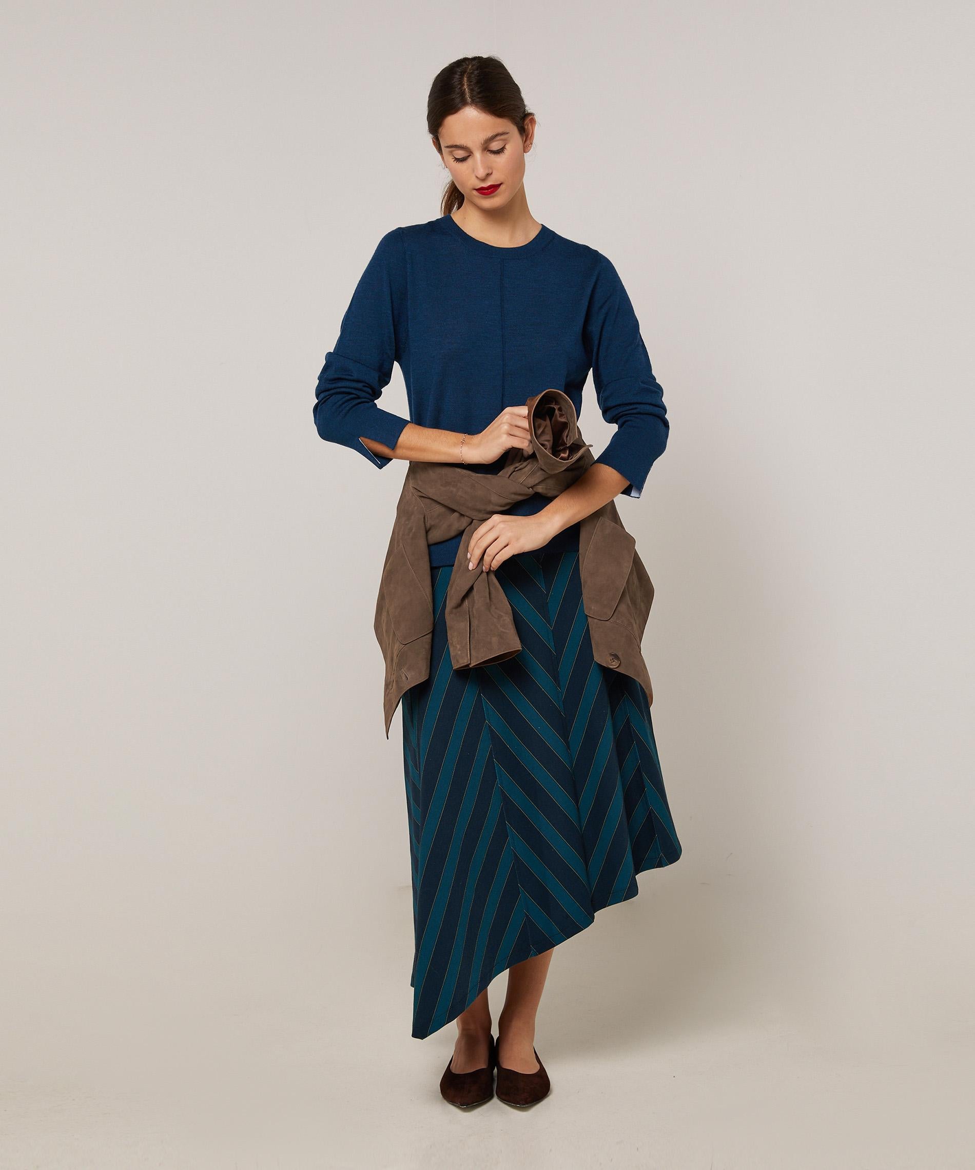 Pull col rond en laine mérinos, RODIER