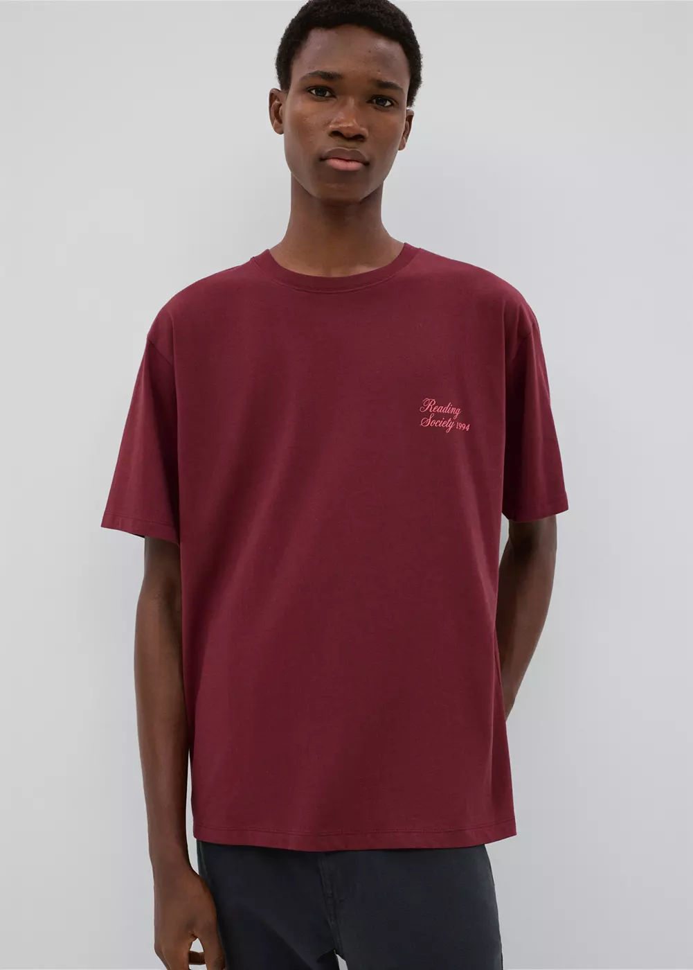 T-shirt en coton imprimé, MANGO TEEN