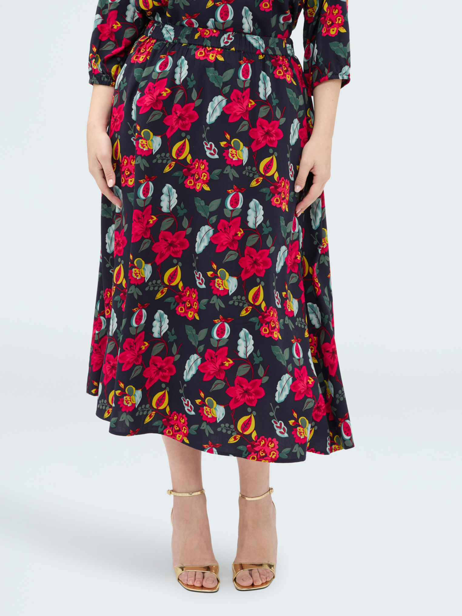 Jupe longue à imprimé floral, FIORELLA RUBINO