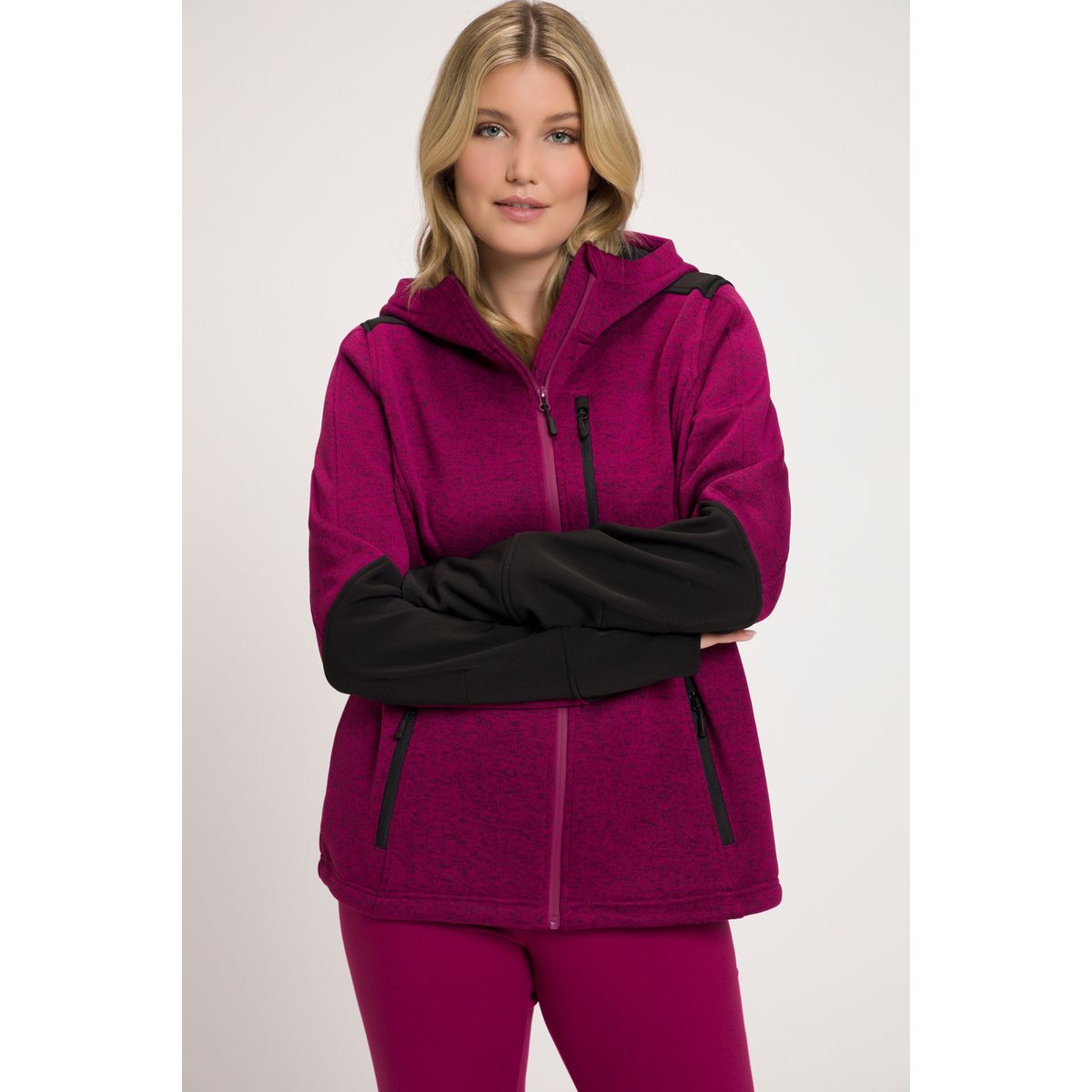 Veste Polaire à Capuche Femme Urban Classics Sherpa - Vert - XS - Sport