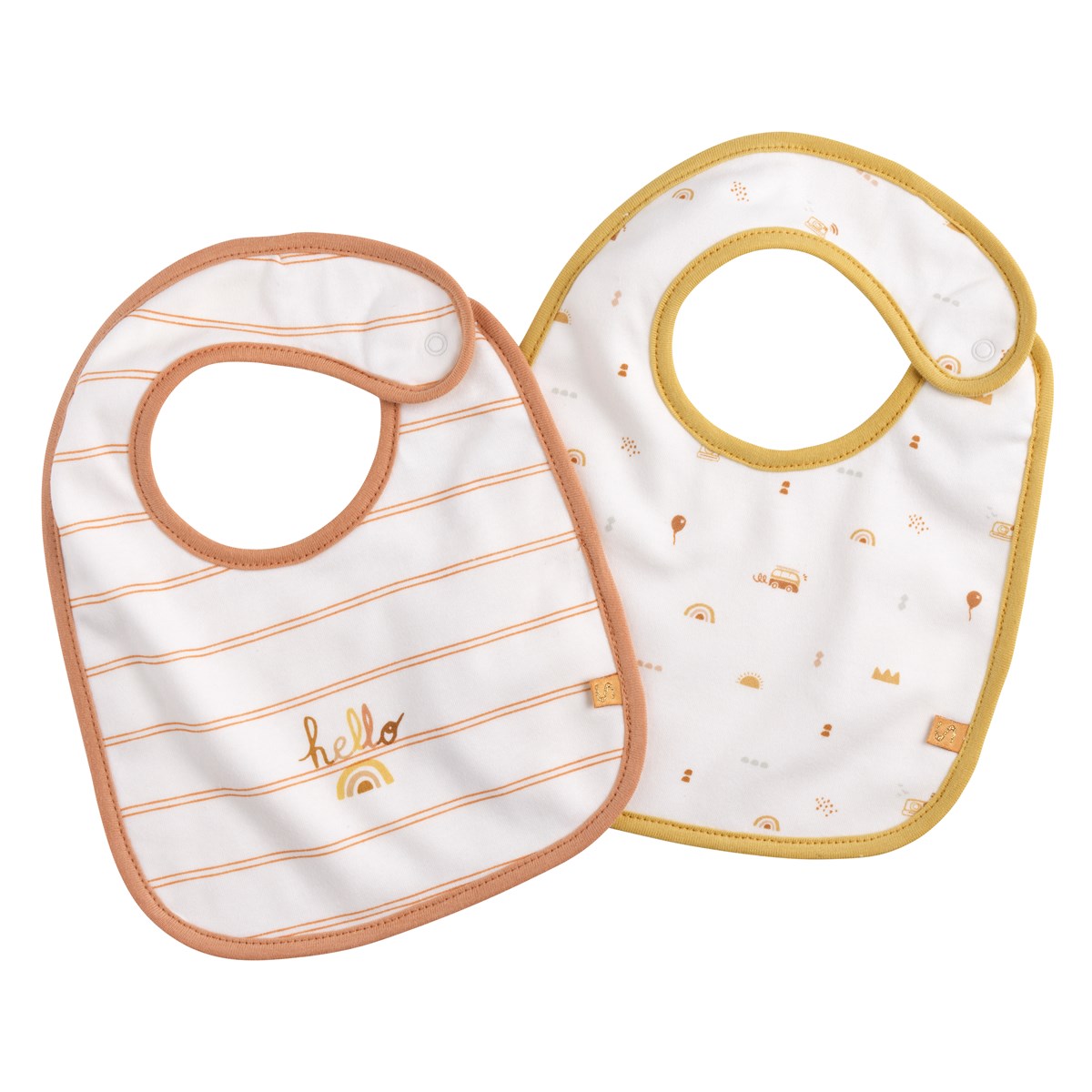 Lot de 2 bavoirs en coton, SAUTHON