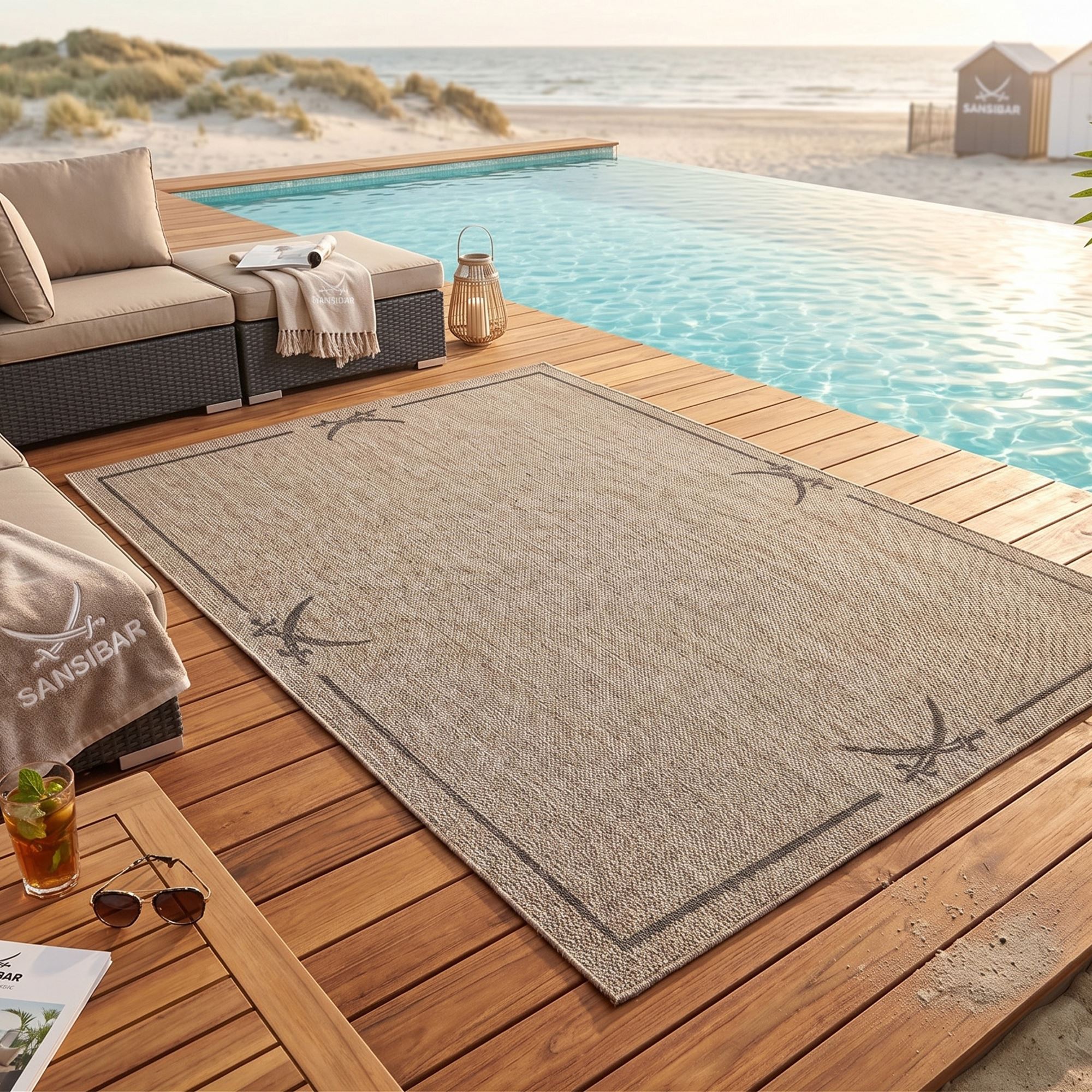 Tapis d'été pour l'intérieur et l'extérieur - NORDSEE BEACH, THEKO