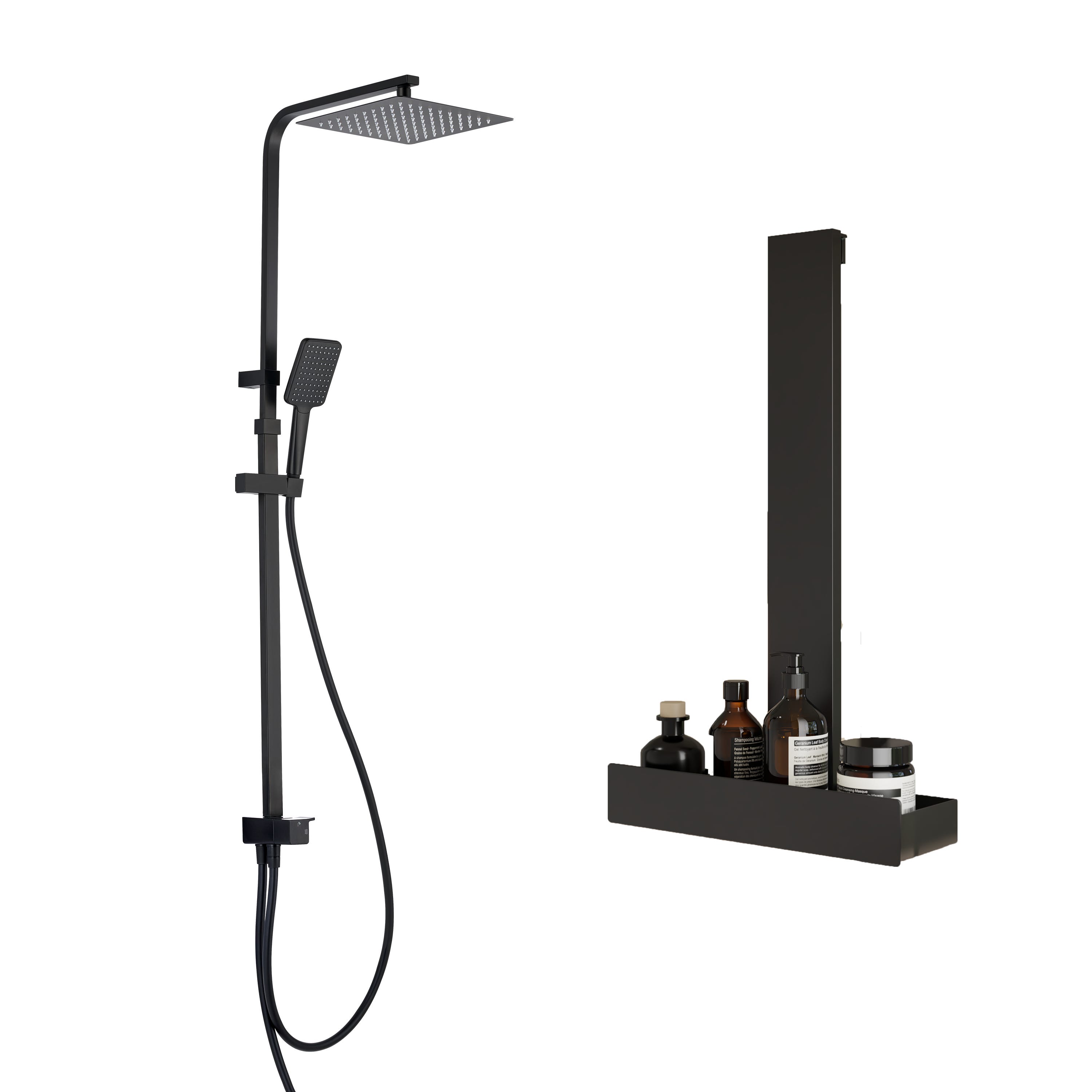Colonne de douche sans robinet et étagère, STUDIO, SENSEA