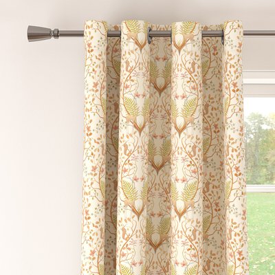 A Woodland Trail Lined Eyelet Pair of Curtains THE CHATEAU BY ANGEL STRAWBRIDGE