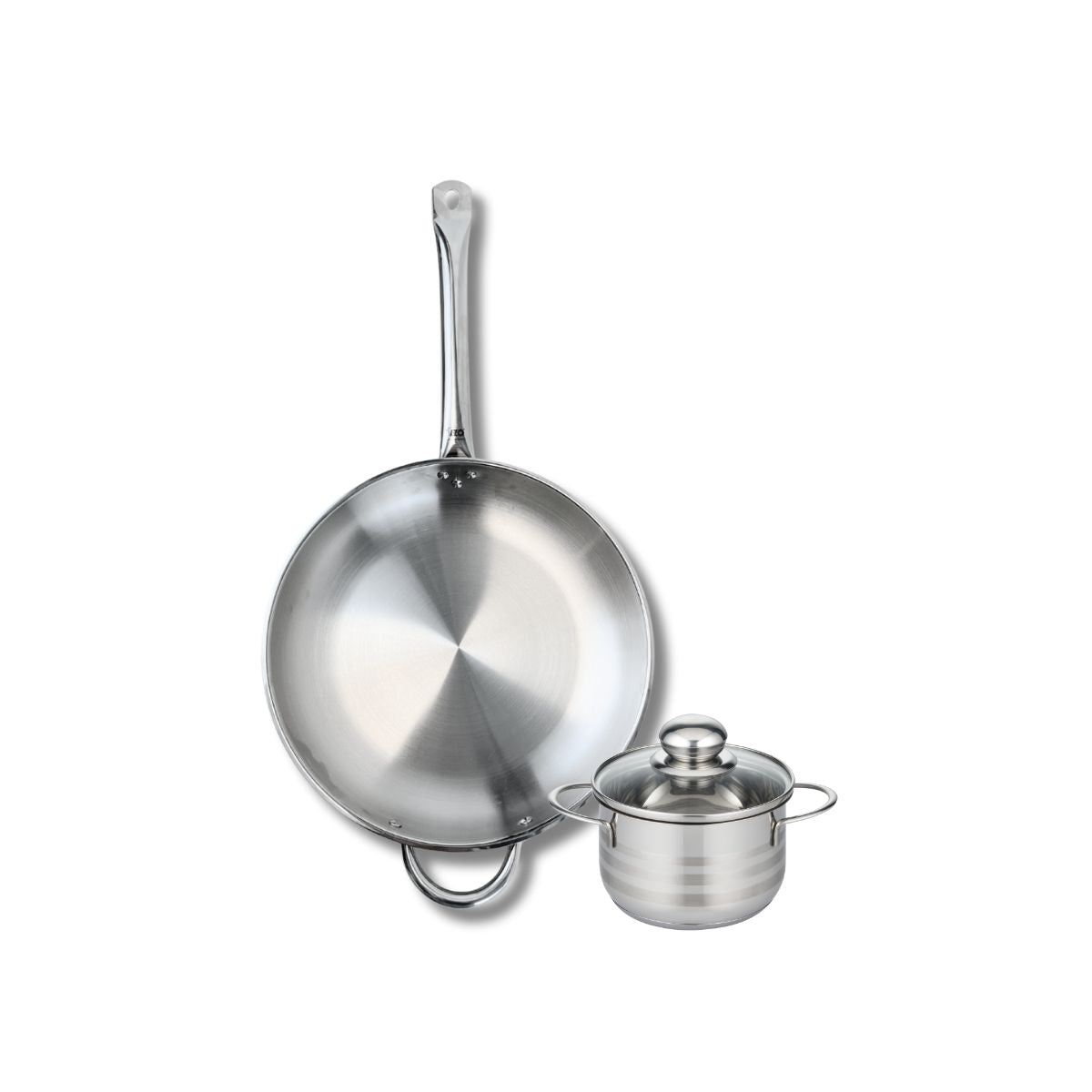Batterie de cuisine 1 poêle 32cm + 1 faitout 14cm PROFI BRILLANT, ELO