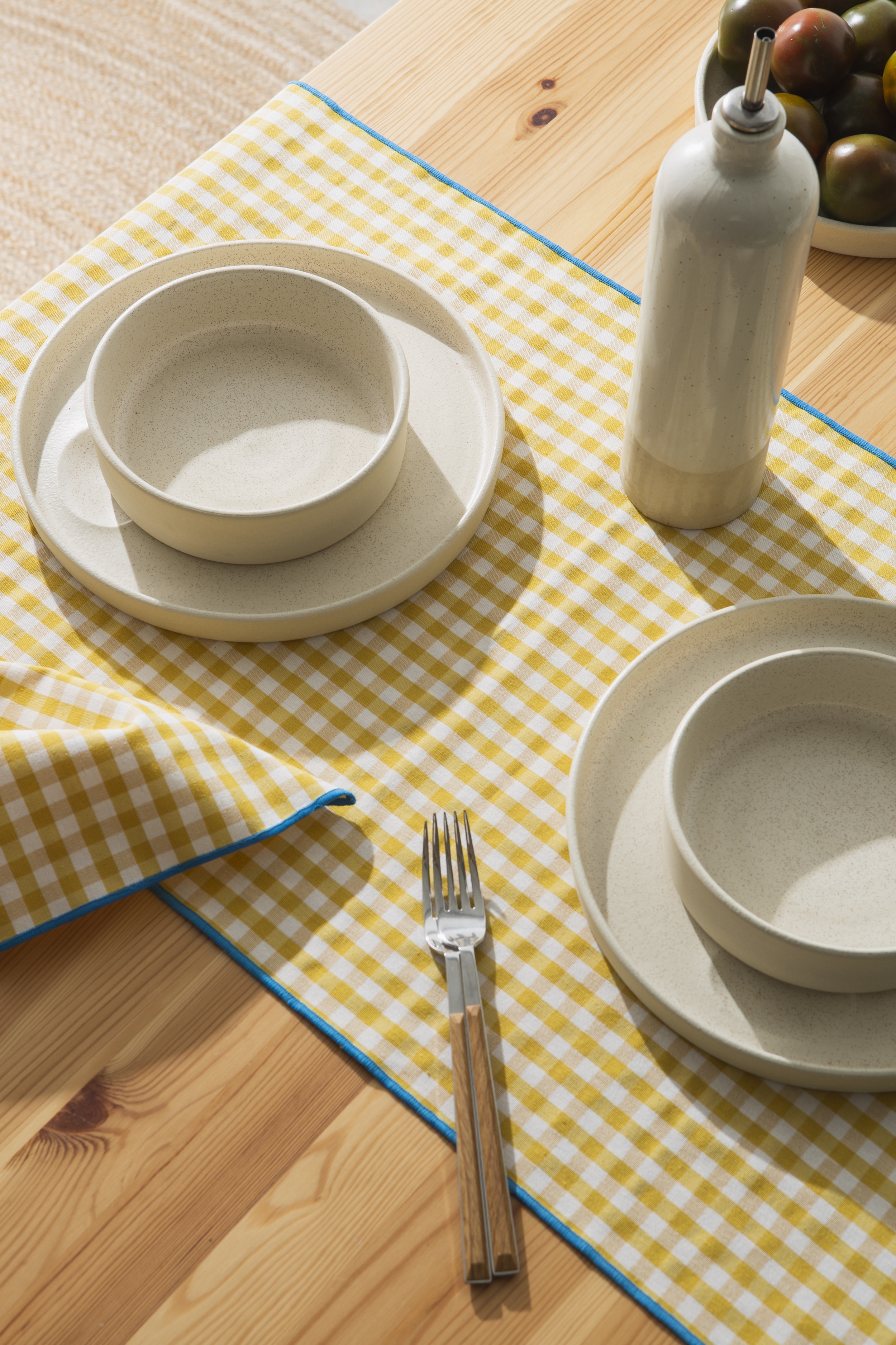 Ensemble de table nappes et serviettes 8 pièces coton, REALLY NICE THINGS
