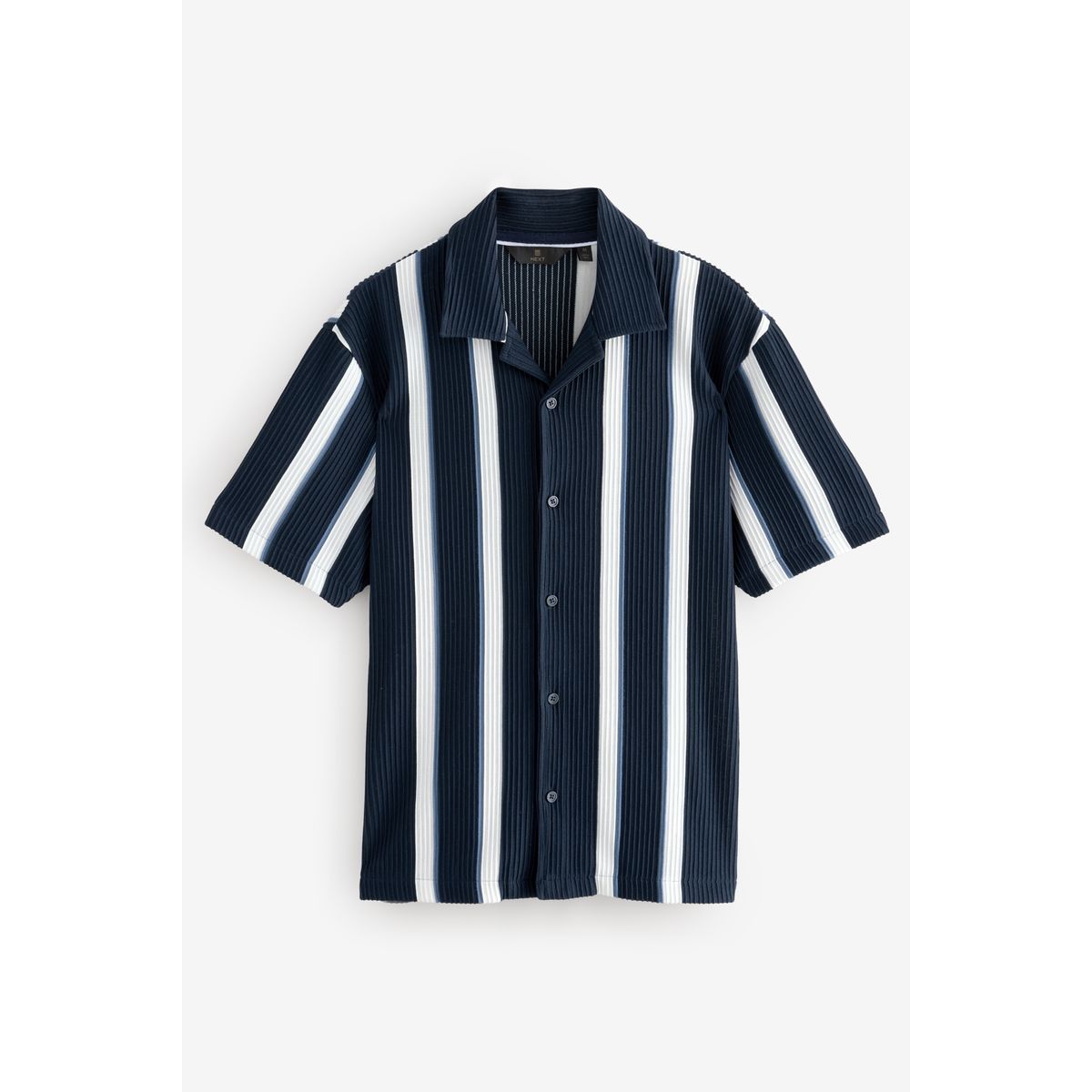Chemise en jersey à rayures texturées, NEXT