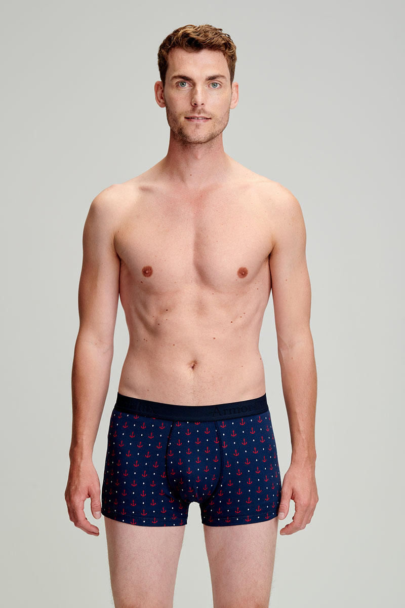 Boxer imprimé - coton issu de l'agriculture biologique, ARMOR-LUX