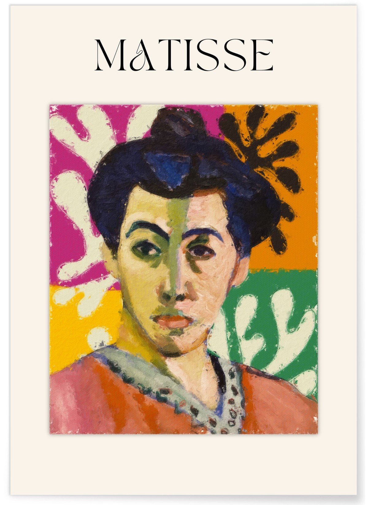 Affiche Matisse - Portrait Expressif, L'AFFICHERIE