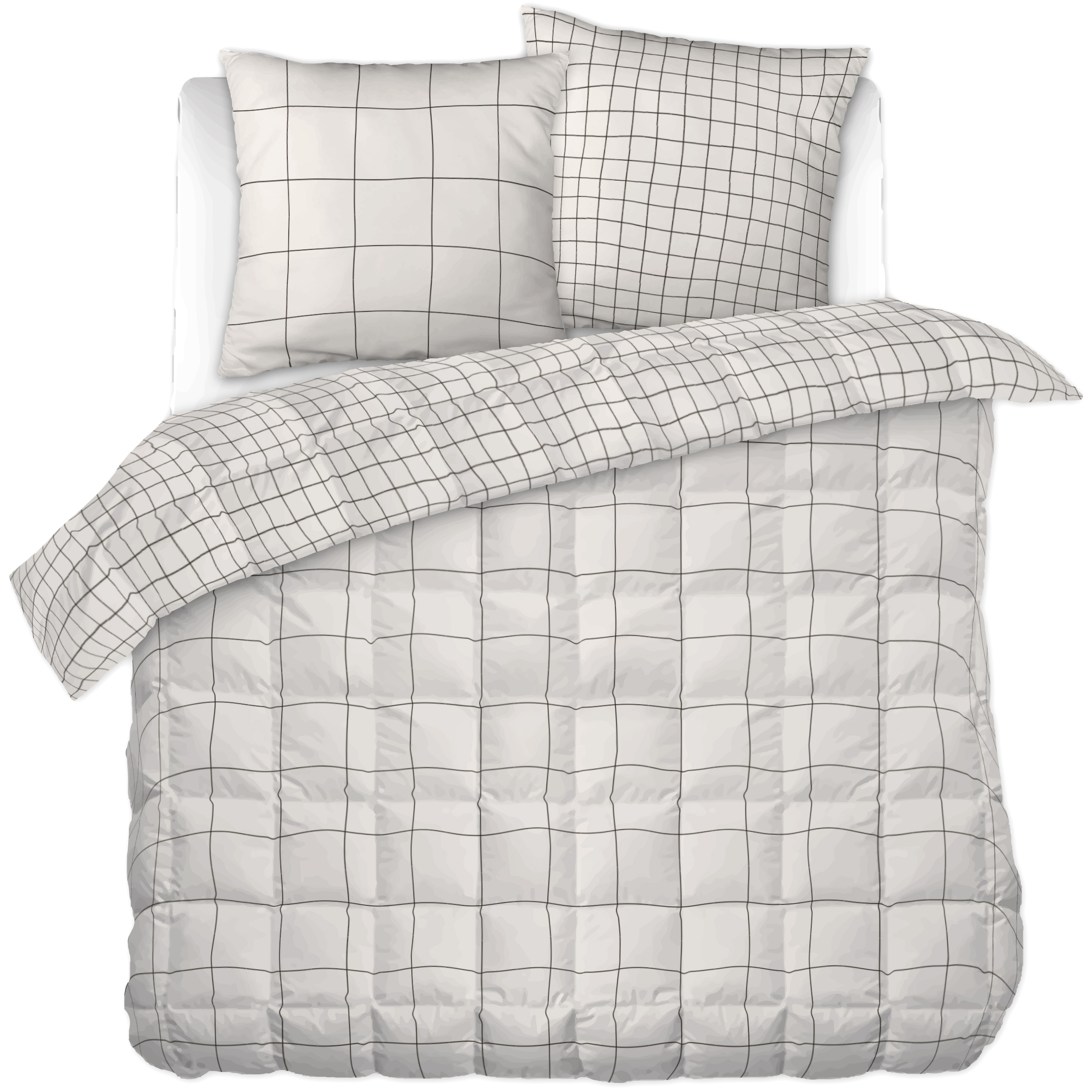 Couette imprimée Coton avec taie Cadri, EDEN