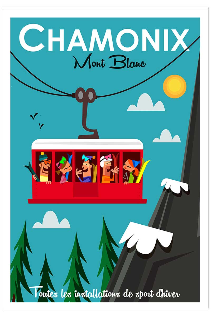 Poster de les grands montets, HEXOA
